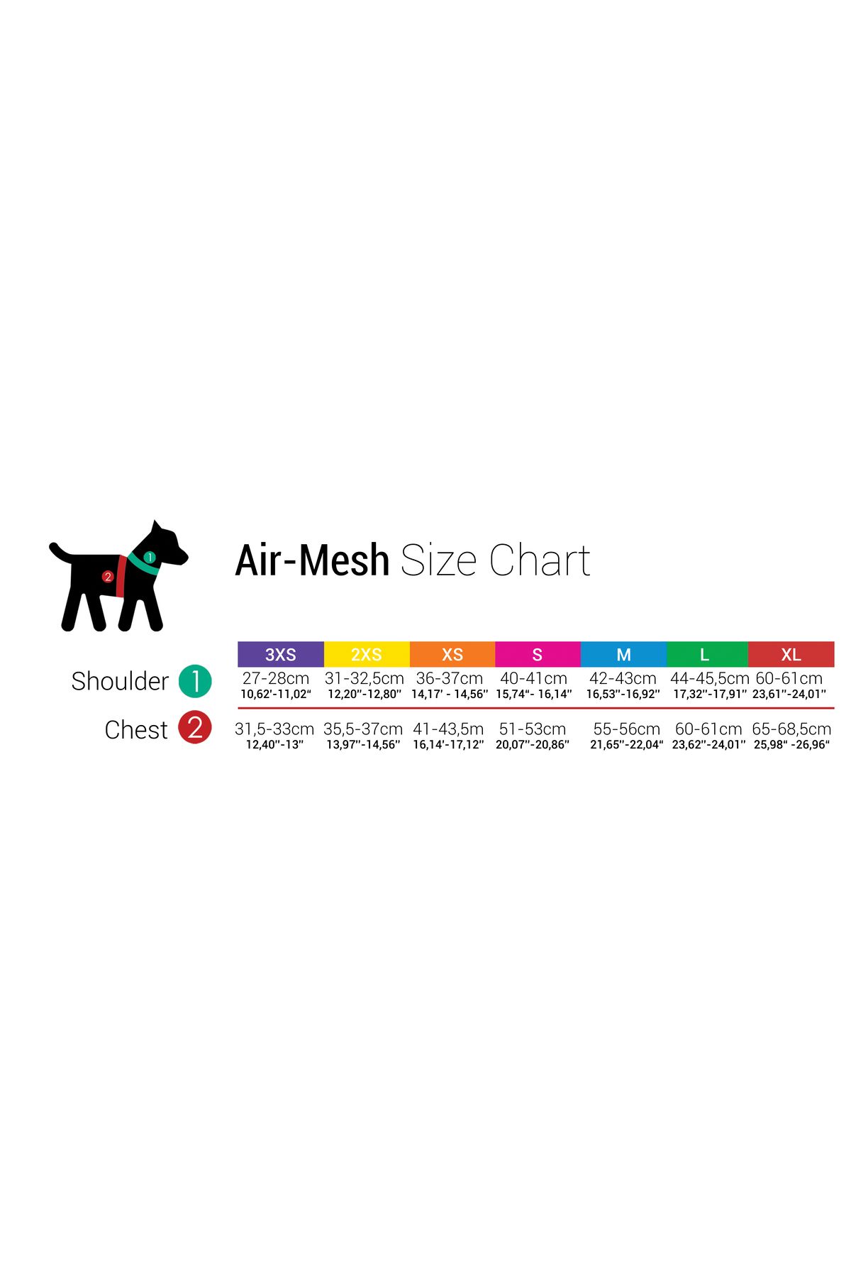 Airmesh Siyah Göğüs Tasması SMALL