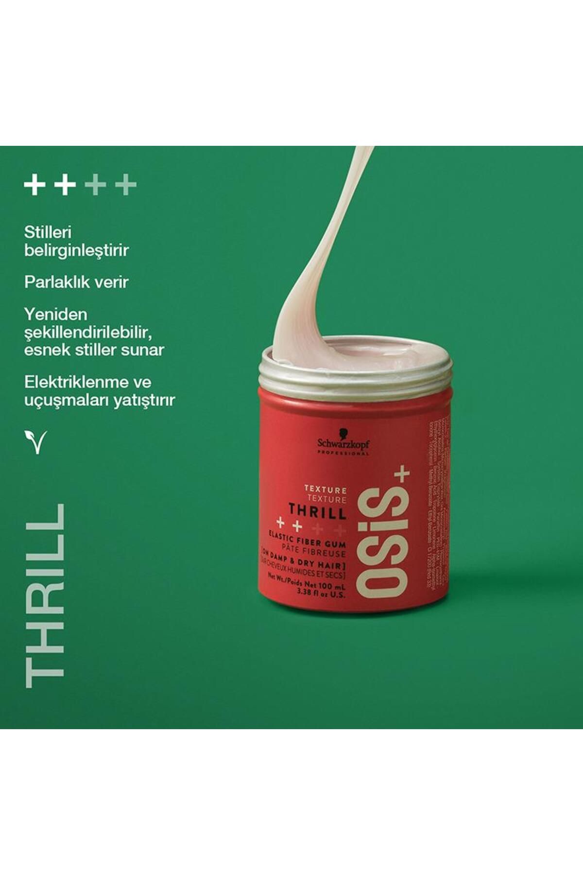 Thrill Elastik Lifli Gum Şekillendirici Orta Tutuş 100ml + BC Nem Yükleme Şampuanı 50ml