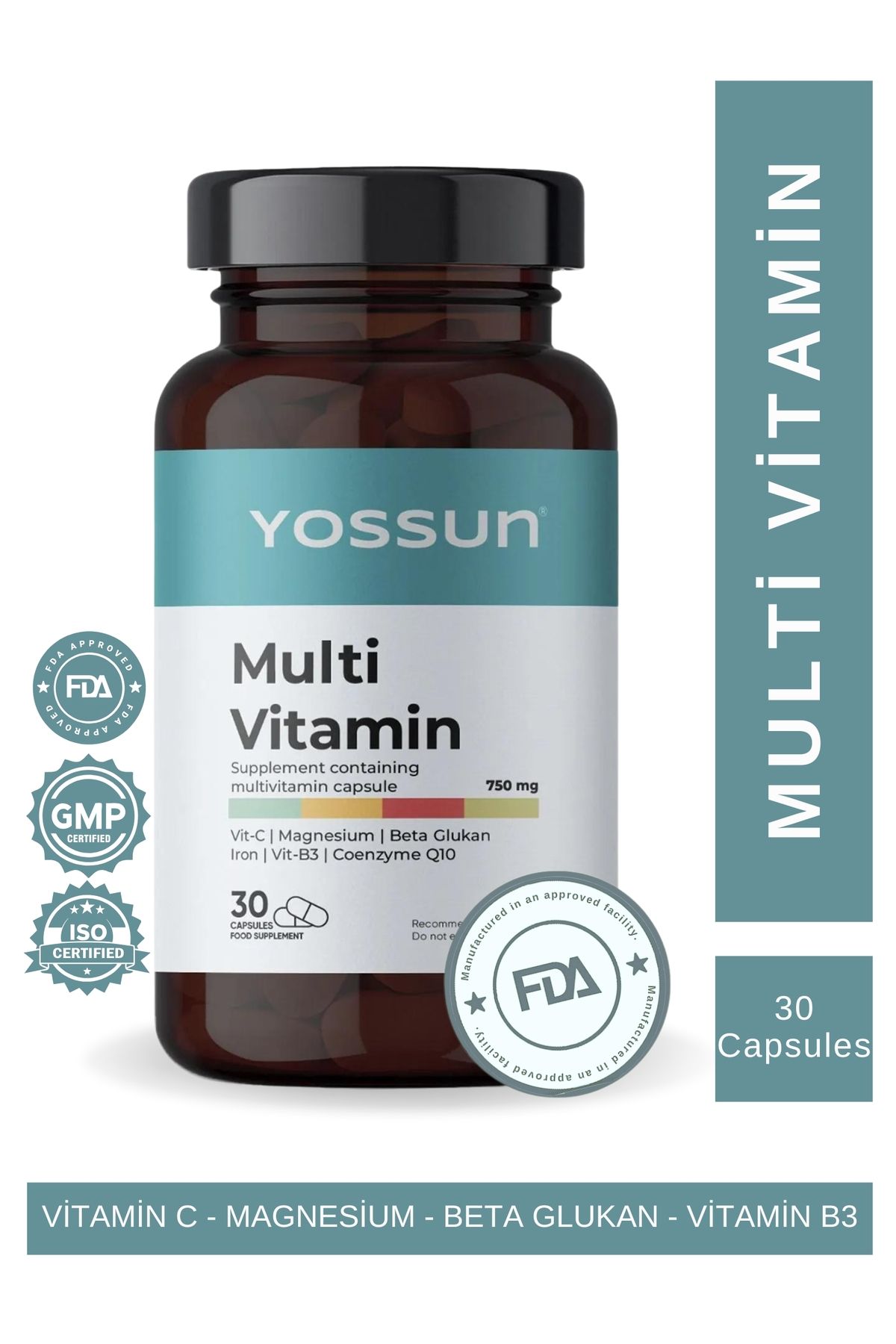 yossun Multivitamin İçerenKapsül Takviye Edic...