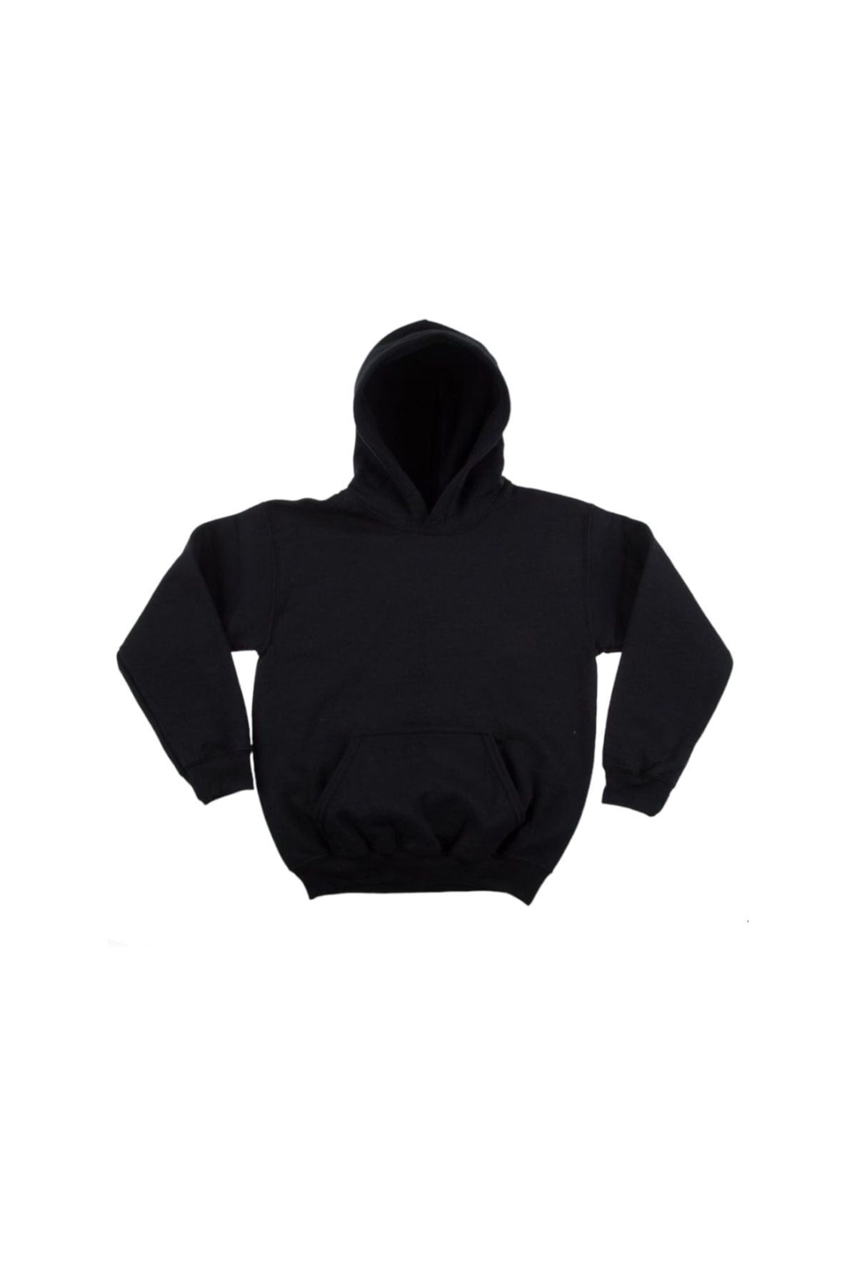 KUROMİ tasarım baskılı Siyah Kapşonlu unisex Sweatshirt 17-51