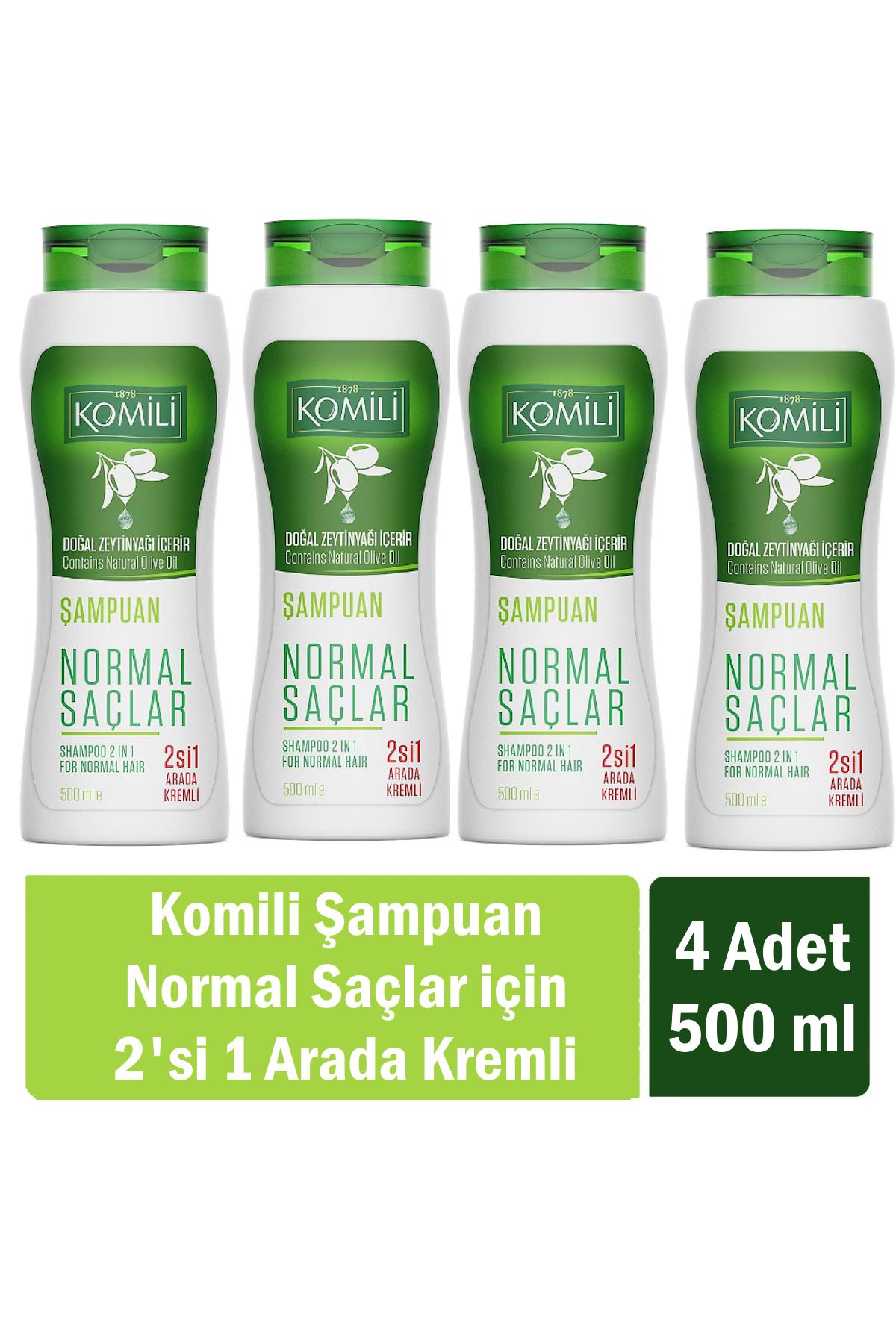 Normal Saçlar İçin 2'si 1 Arada Kremli Vegan...