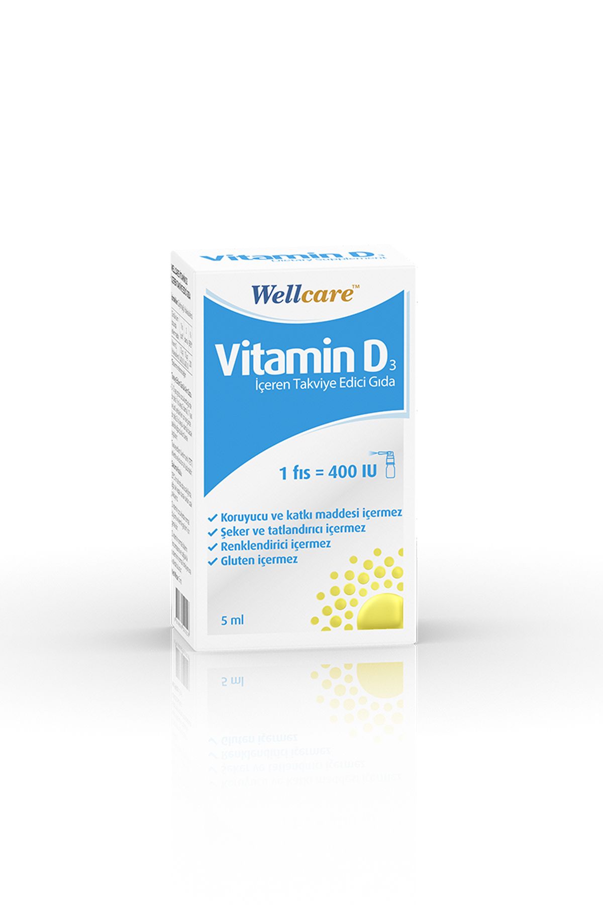 WellcareVitamin D3 400 Iu -5 ml