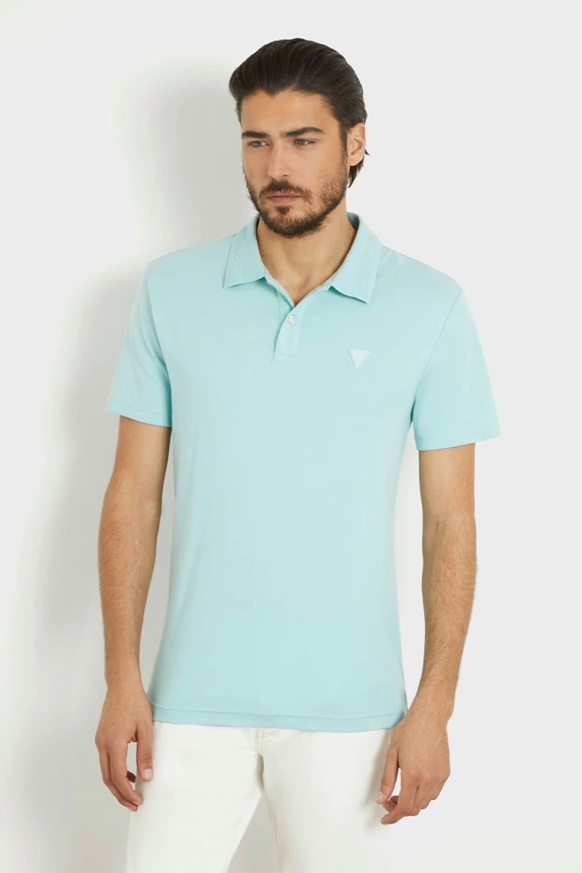 GuessErkek Nolan Ss MaviPolo T-shirt