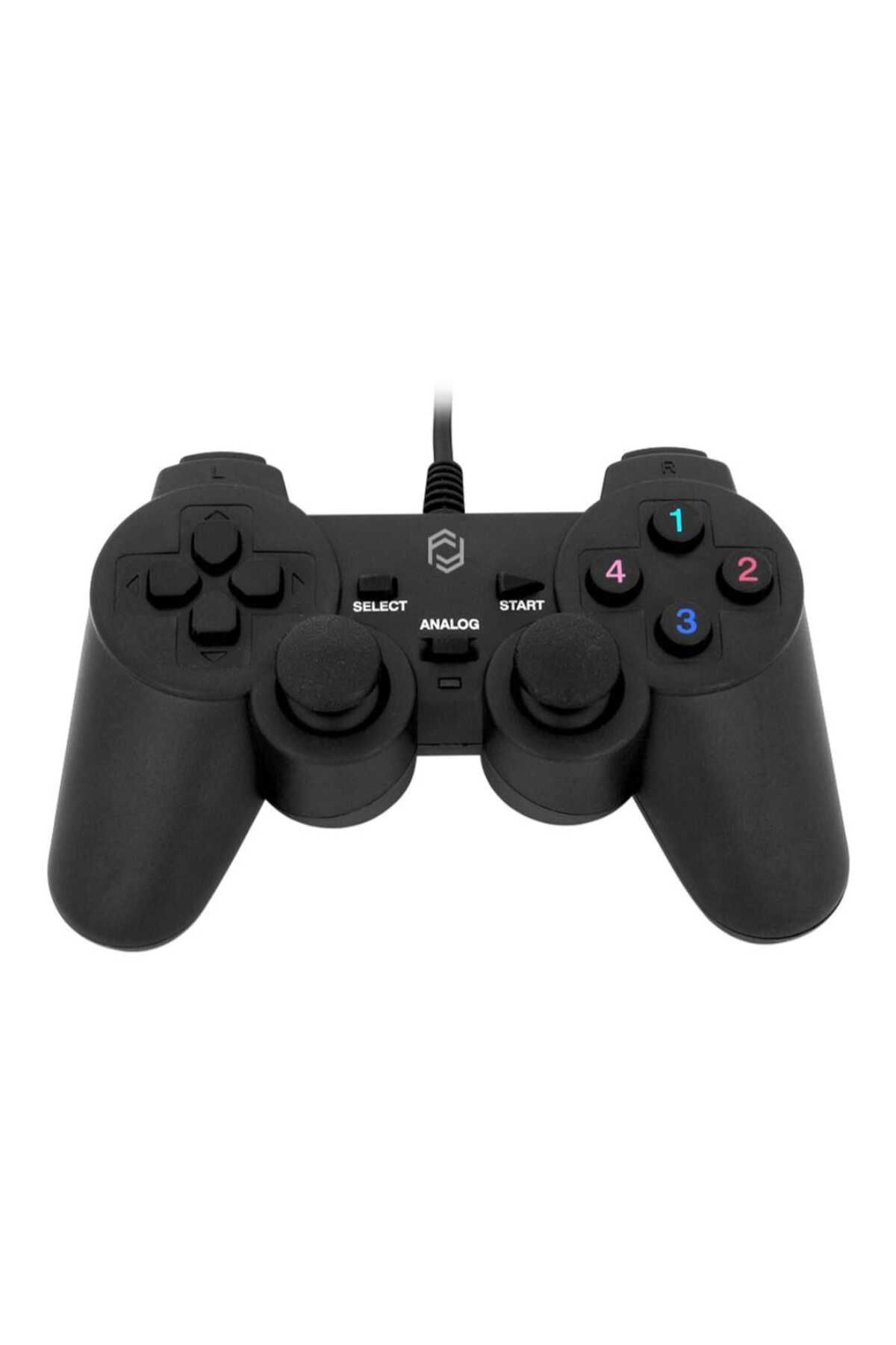 GameFruy PC Uyumlu USB GamePad Titreşimli Dir...