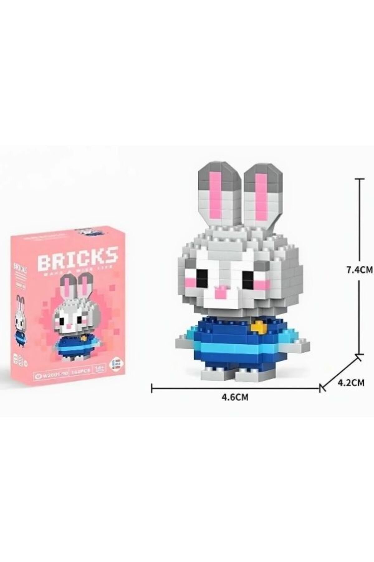 Bricks Judy Hopps Tavşan Yap boz 3D Puzzle Mini Lego