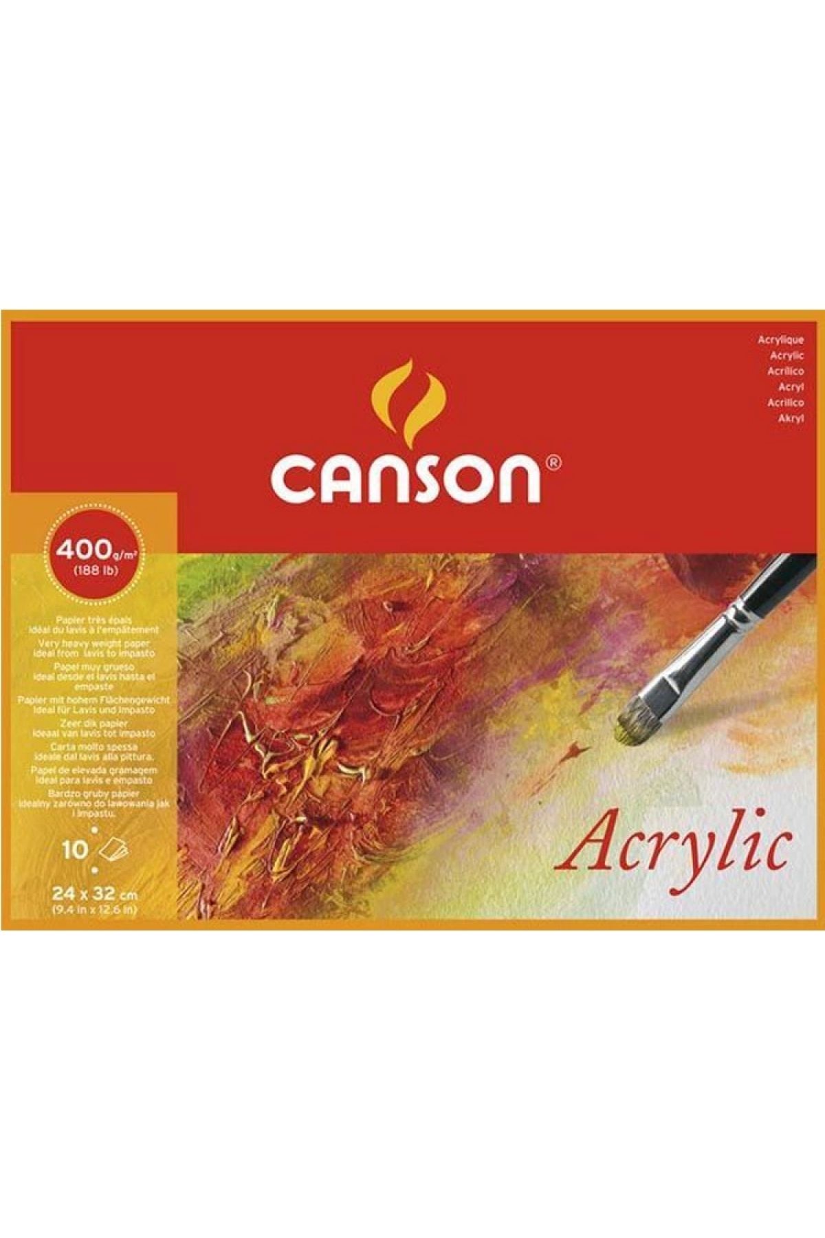 Canson 24x32 Akrilik ResimDefteri 400gr. 10yp...