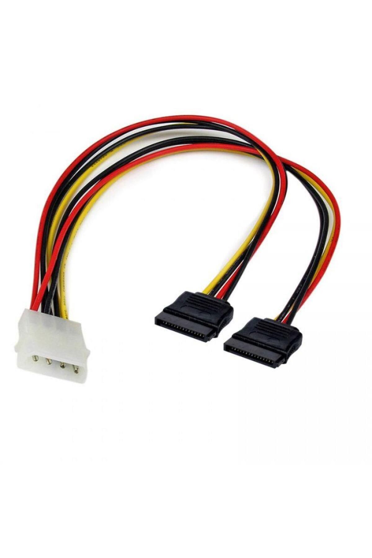 KEEPRO 30 Cm 4 Erkek PinMolex Sata Kablo 15 P...