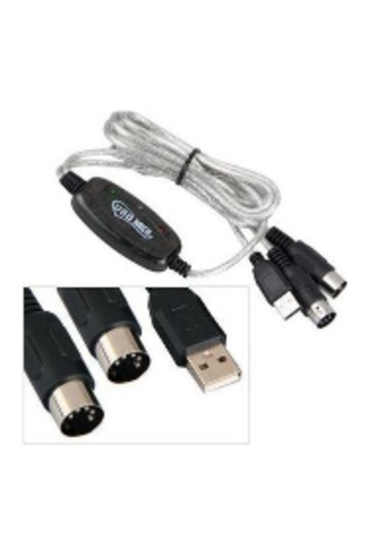 Usb midi kablo usb 2 x 5 pin midi kablo 5 pin midi kablo usb çevirici