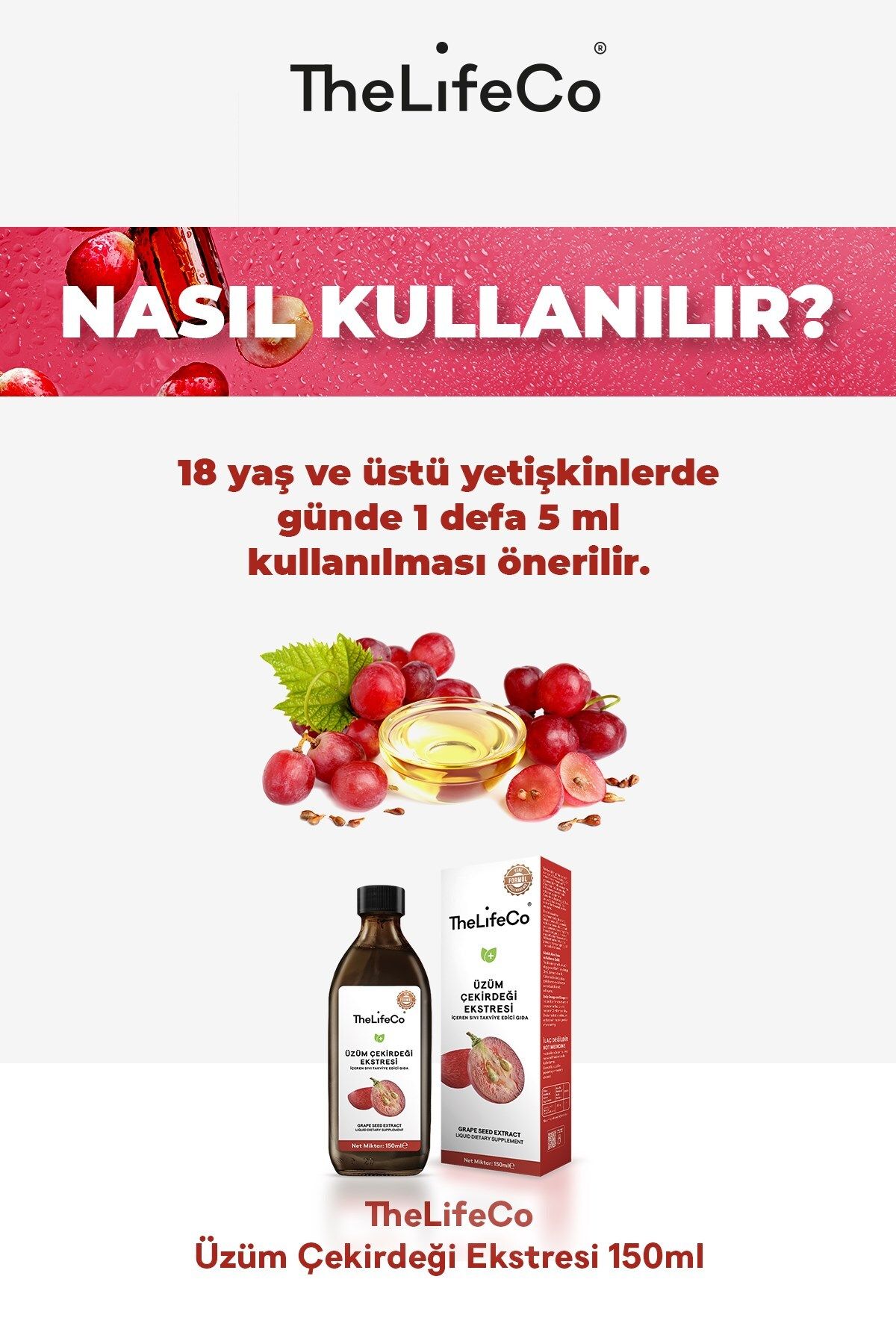 Üzüm Çekirdeği Ekstraktı 150 ml