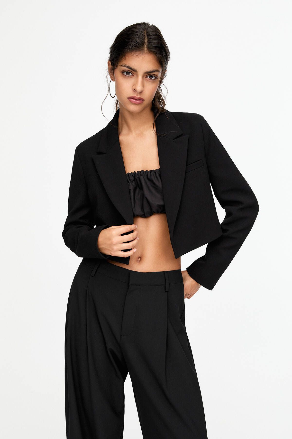 Crop blazer