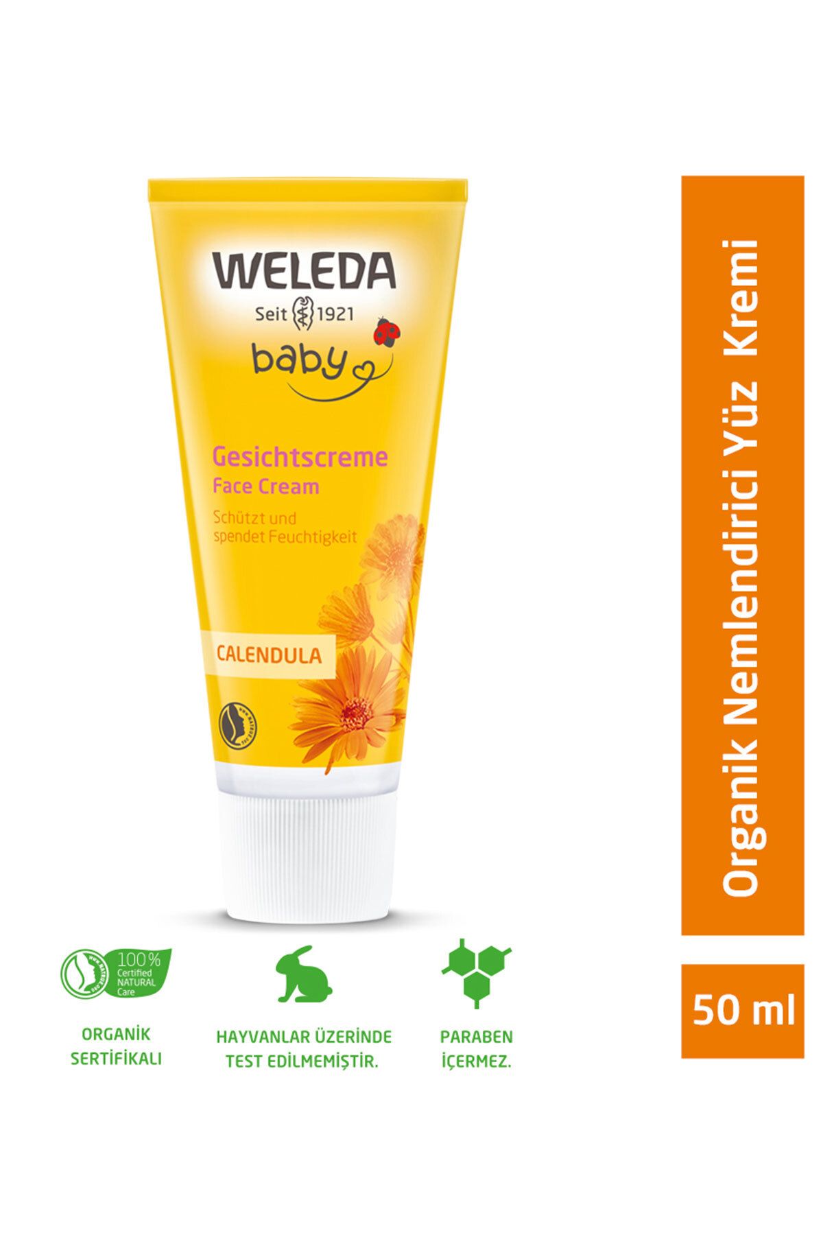 Calendula Organik Yüz Kremi 50 ml