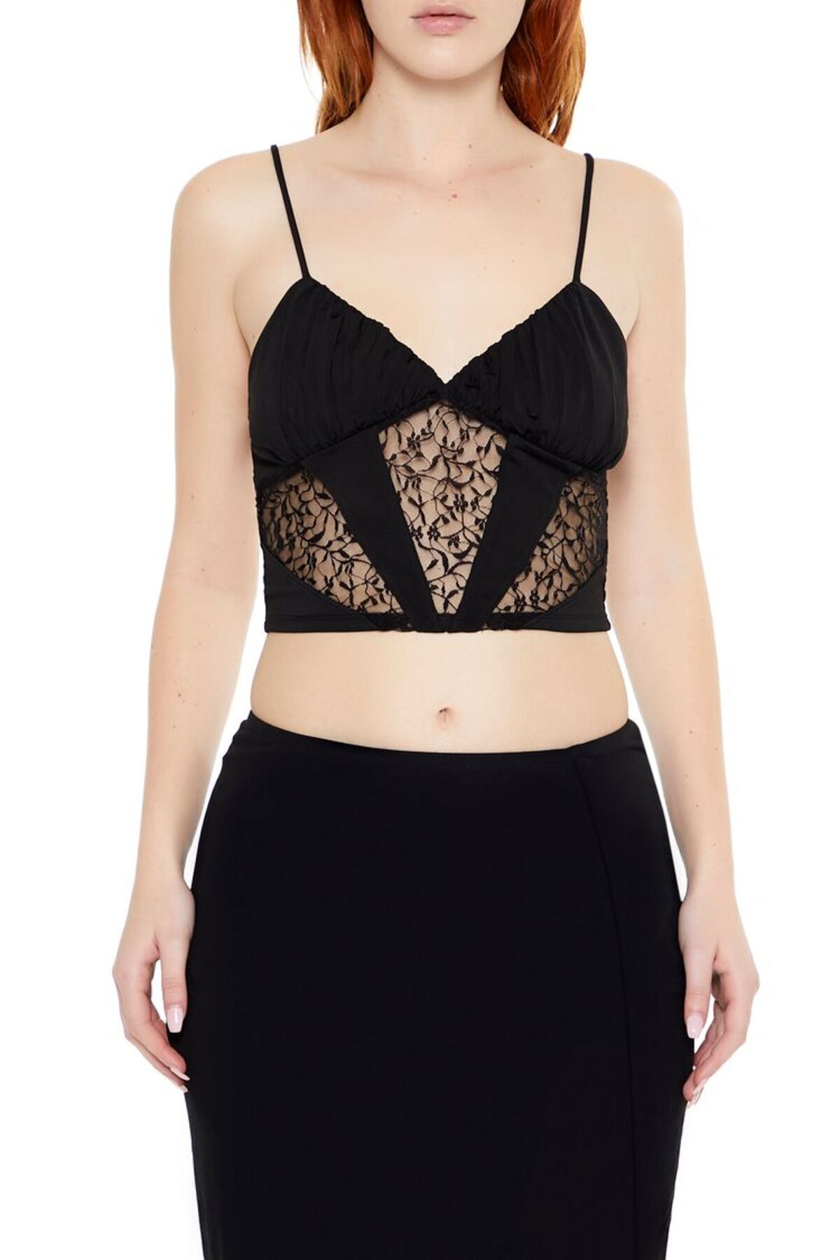 Forever 21 Dantel DetaylıCrop Korse