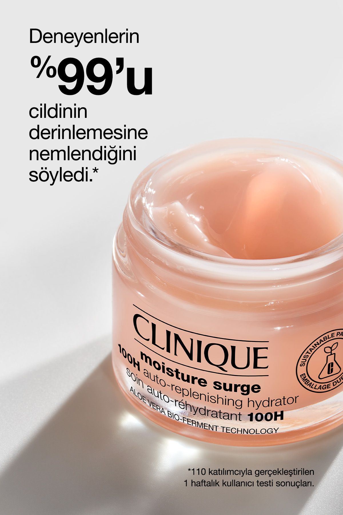 Moisture Surge 100 Saat Etkili Nemlendirici Yüz Kremi 75 ml | Aloe Vera BioFerment, Hyalüronik Asit