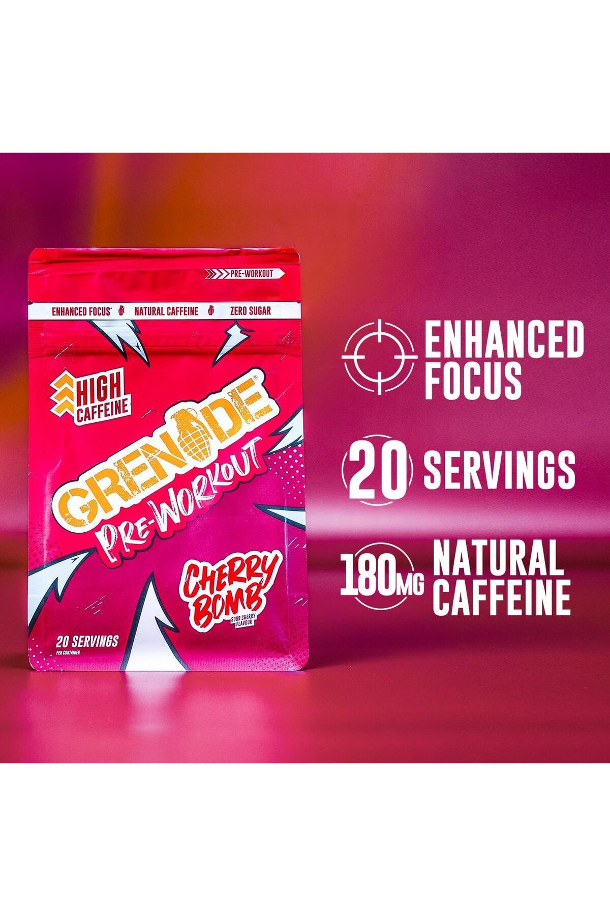 CHERRY BOMB PRE WORKOUT 330GR.