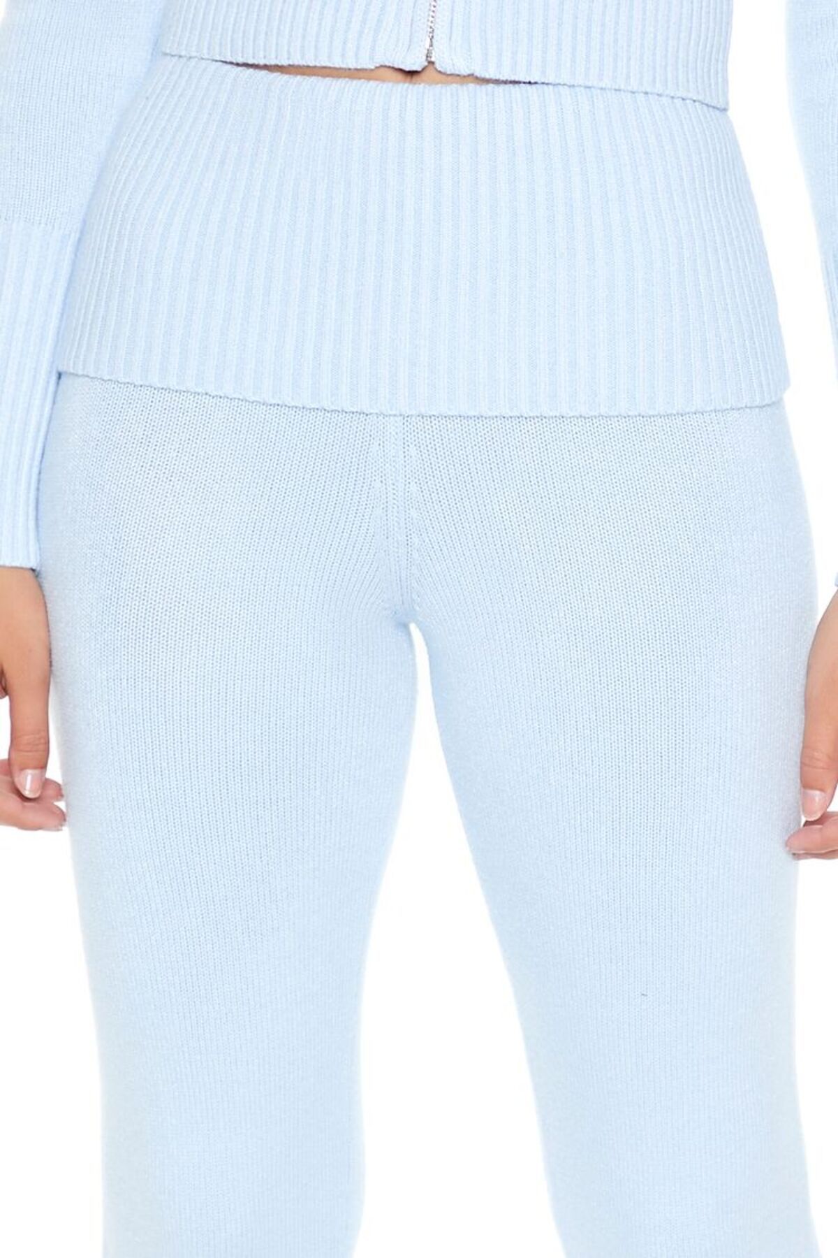 Sweater-Knit Bootcut Pantolon