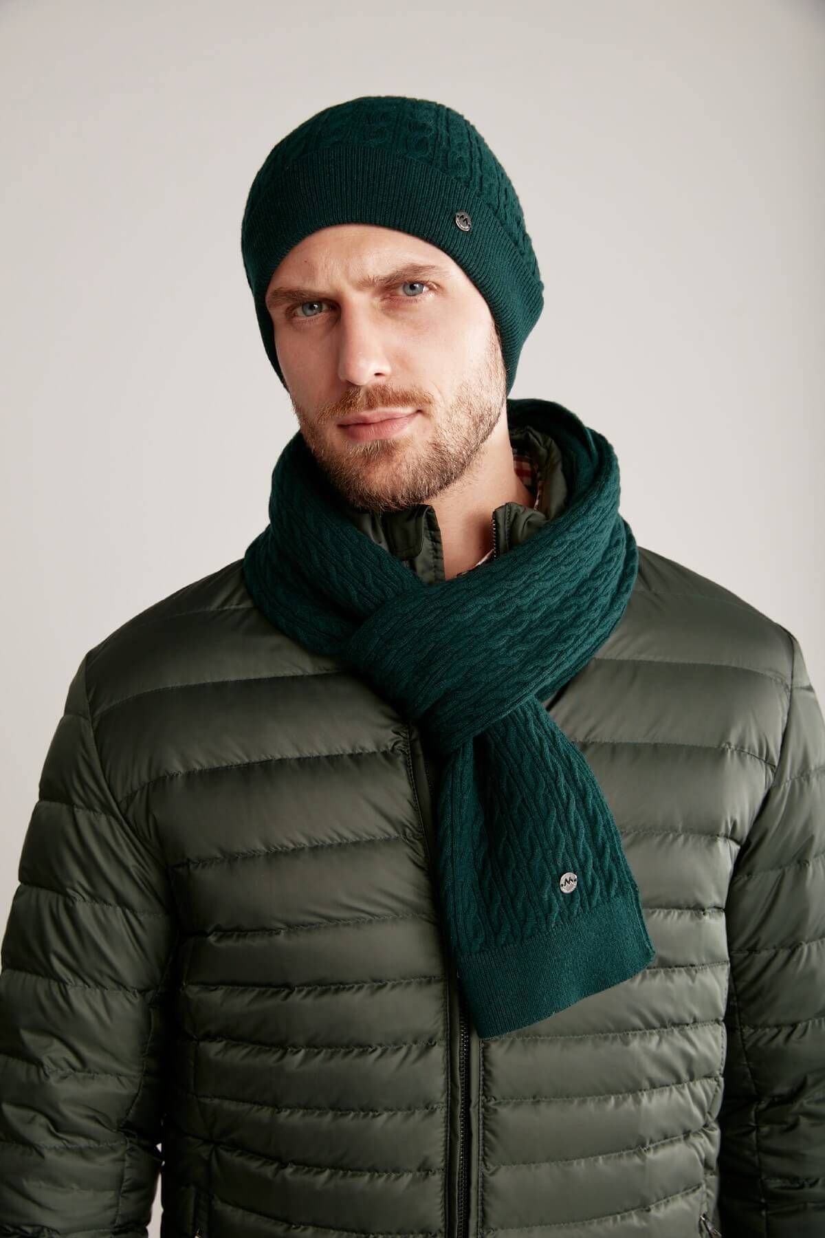 Hemington Lambswool YünZümrüt Yeşili Atkı