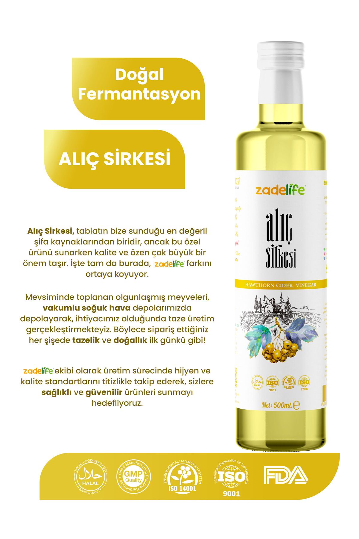 Alıç Sirkesi 500 ml