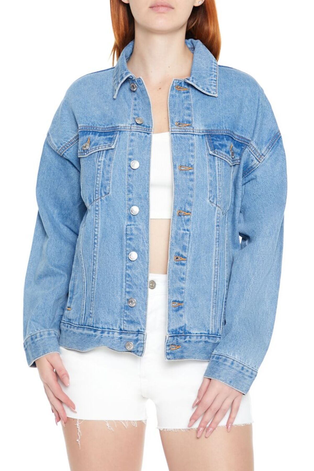 Forever 21 Oversize TruckerKot Ceket