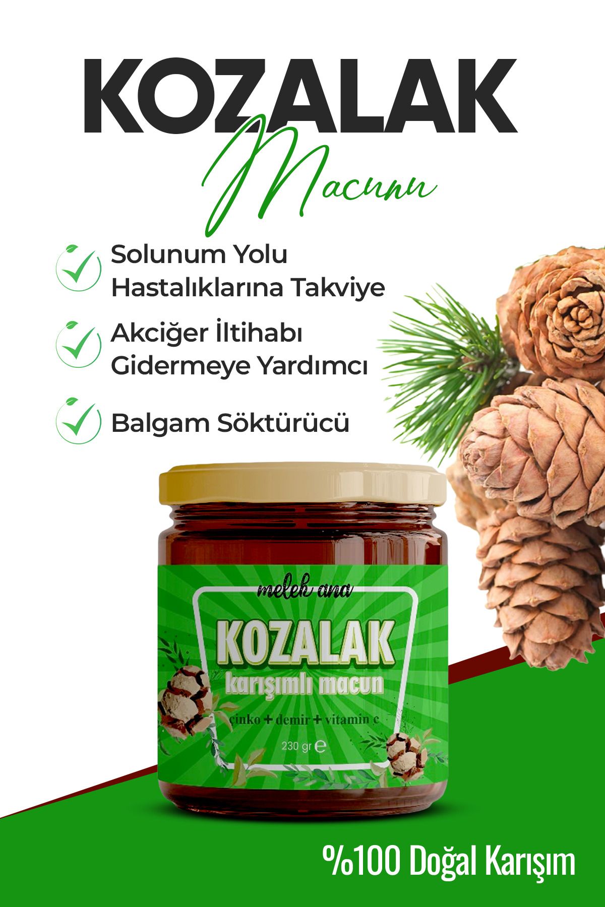 Melek AnaKozalak Macunu ÇamKozalağı 240 Gr