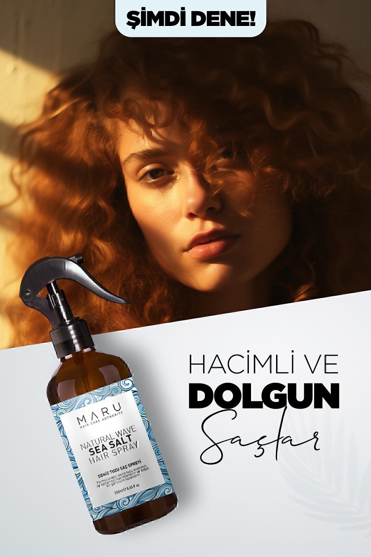 Hacim Ve Dolgunluk Veren Deniz Tuzu Saç Spreyi 250 ml 8699211802453