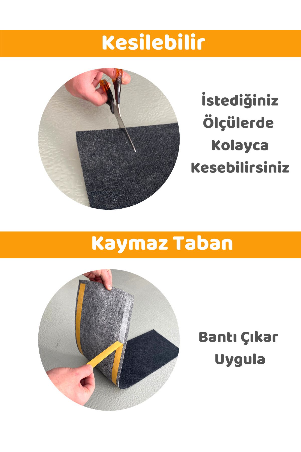 Merdiven Halısı, Halıfleks Basamak Ve Merdiven Paspası Kaymaz Taban 15'Li