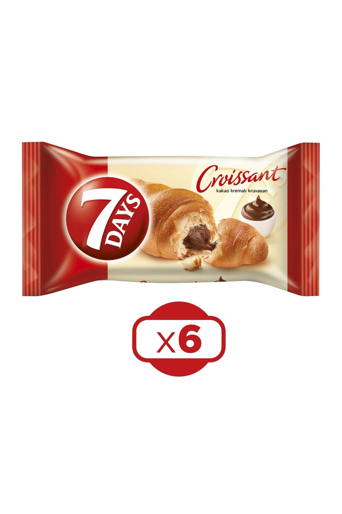 7DAYS Kakao Kremalı DolguluKruvasan 60 gr x 6...