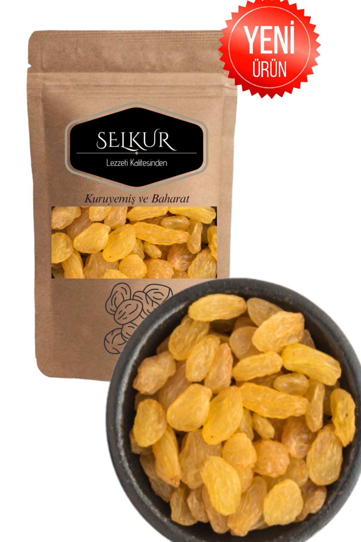 SELKURKuru Üzüm 200gr (SARIIRAN ÜZÜMÜ-ÇEKİRDE...