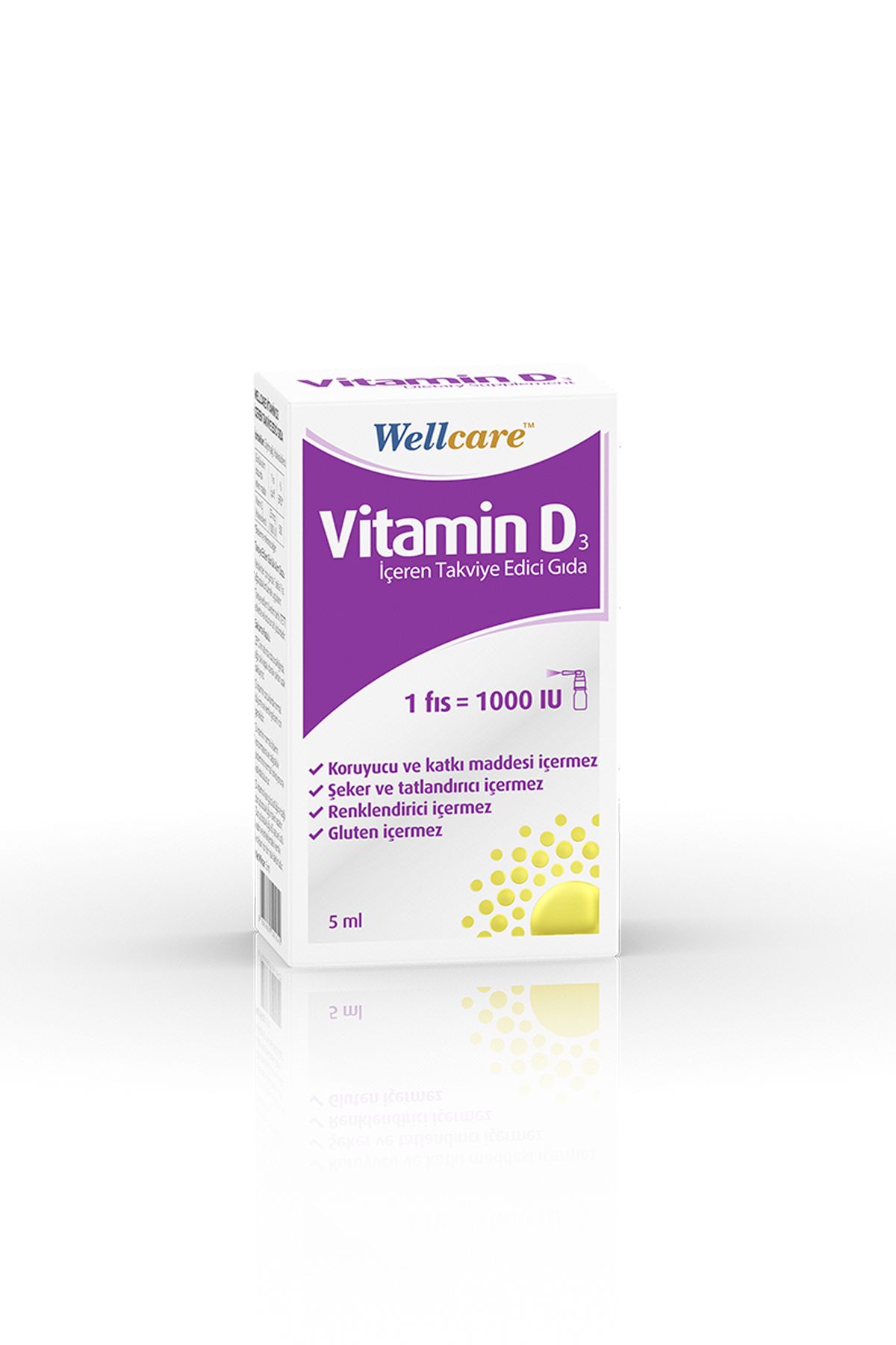 WellcareVitamin D3 1000 Iu -5 ml