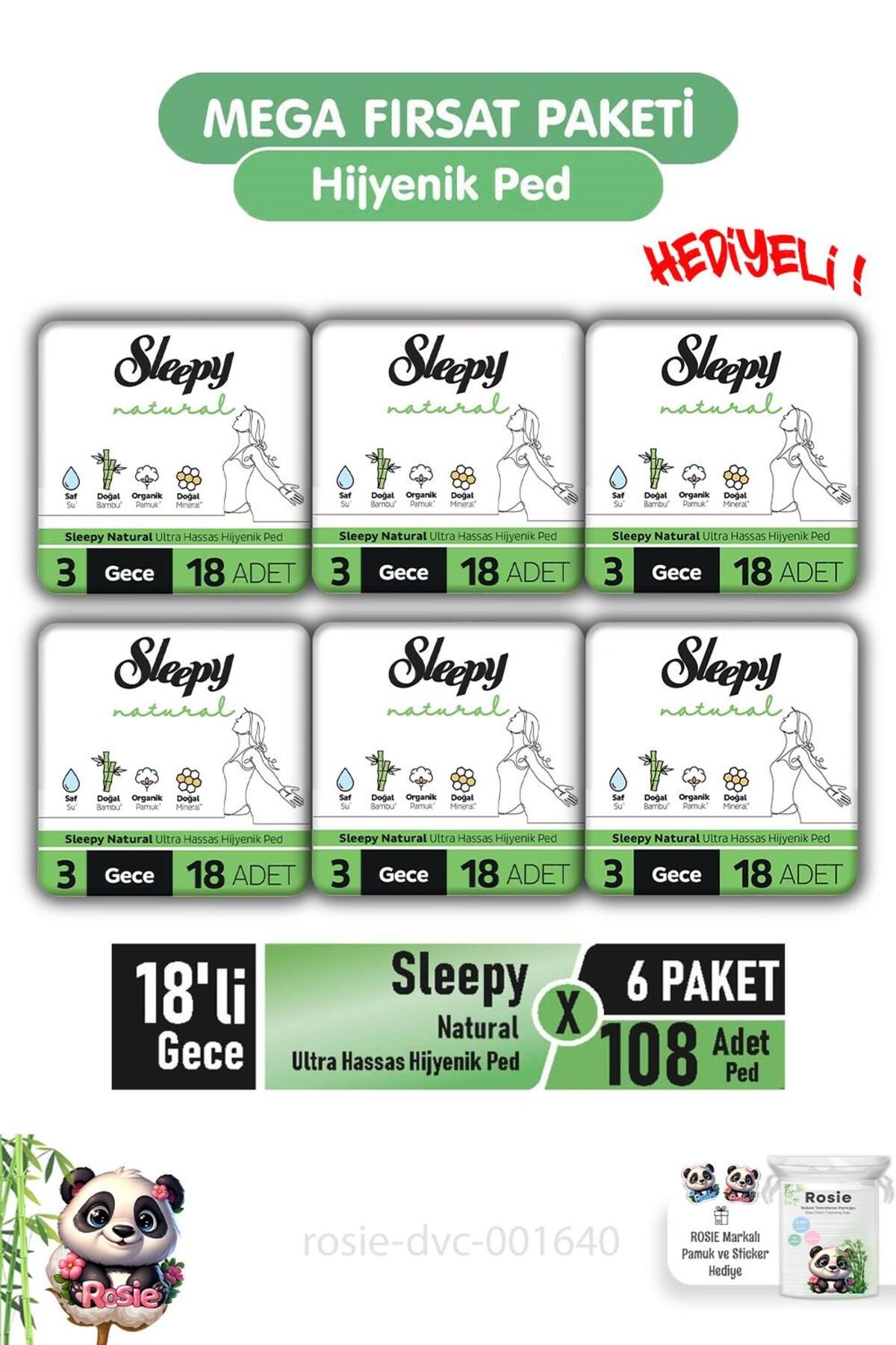 SleepyNatural Ultra HassasHijyenik Ped 18'li...