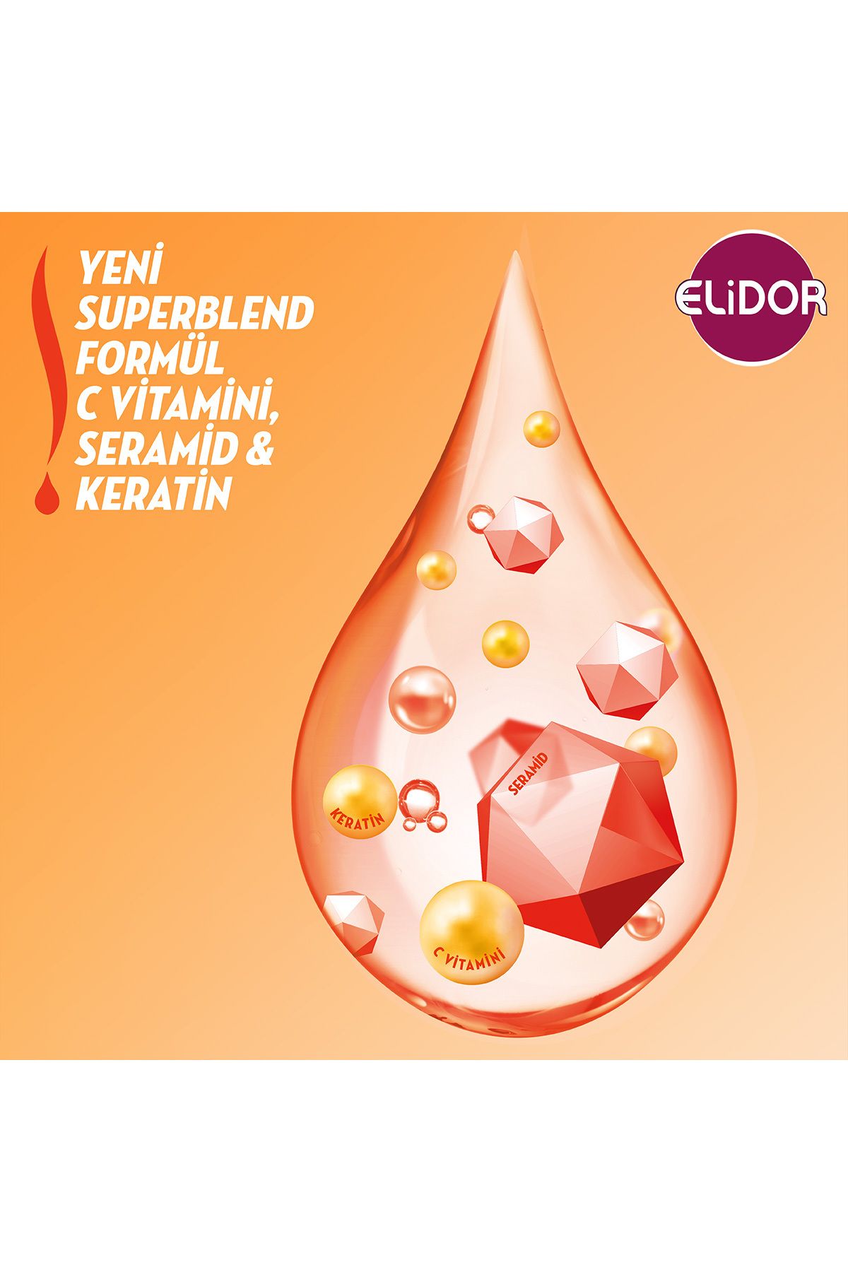 Superblend Saç Bakım Şampuanı Anında Onarıcı Bakım C Vitamini Keratin Seramid 650 ml X3