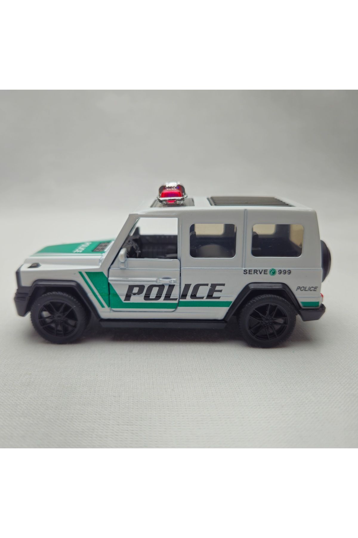 1:32 Mercedes G Kasa Polis Die Cast Çek Birak Koleksiyon Araba