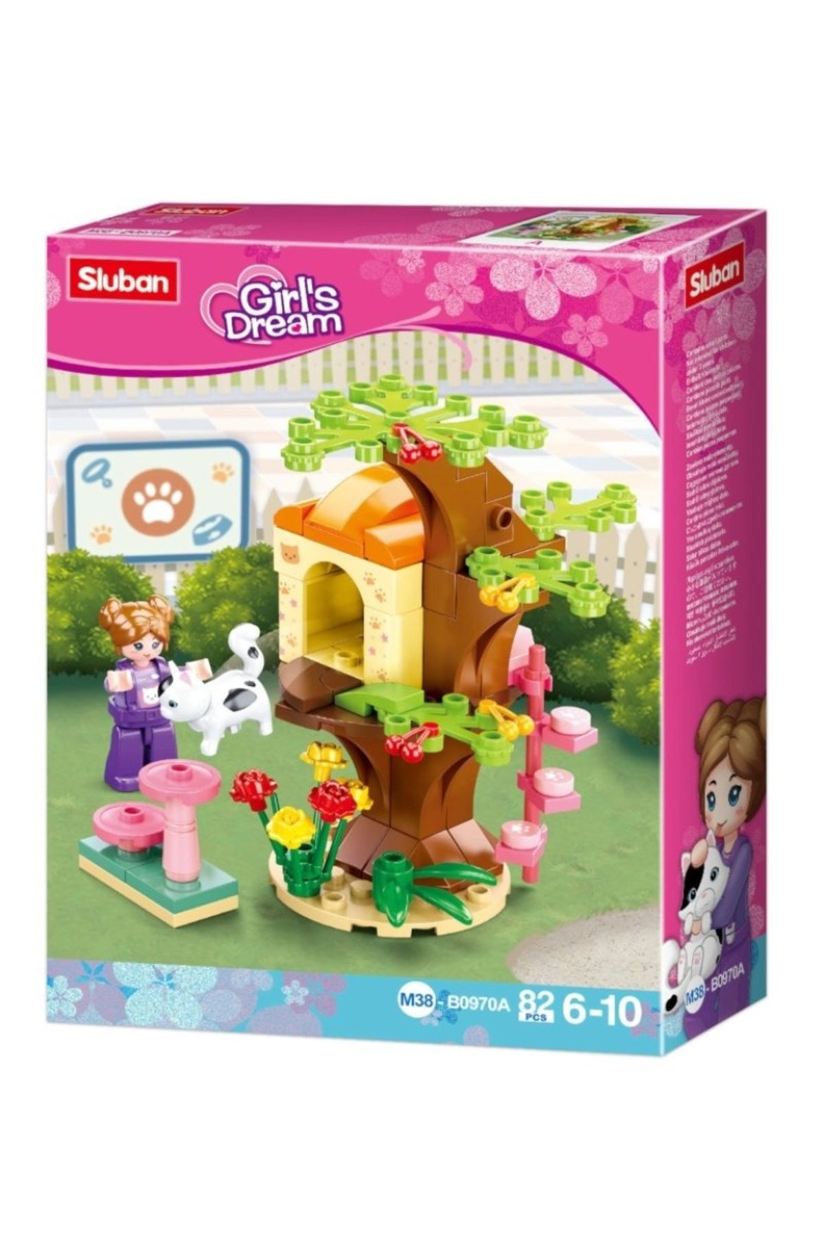 Sluban Girls Dream Kedi Evi -82 Parça