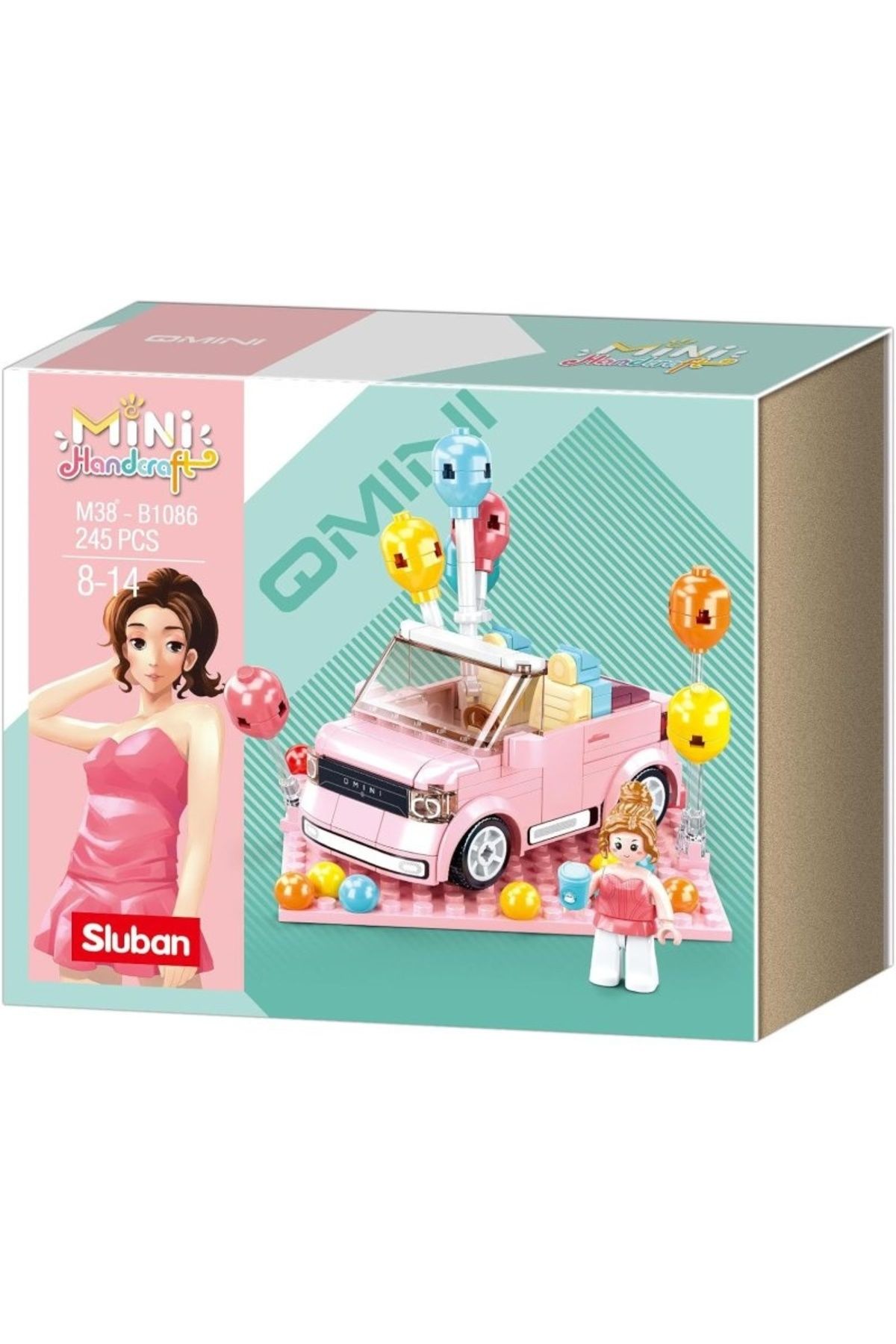 Sluban Mini Handcraft PartyCar Pembe Yapım Se...