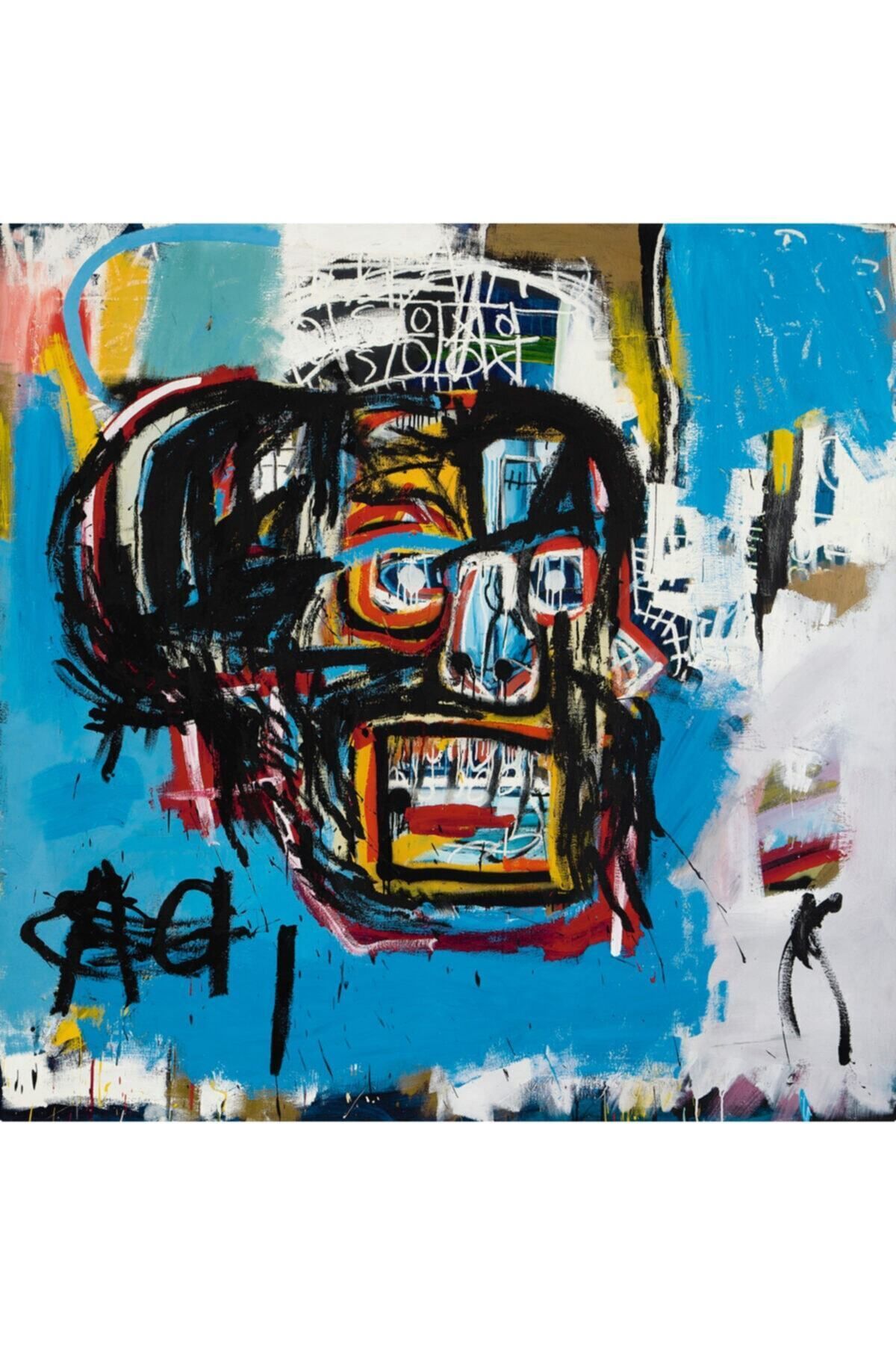 Dekoratif Jean-michel Basquiat - Untitled Duvar HD Baskı Kanvas Tablo