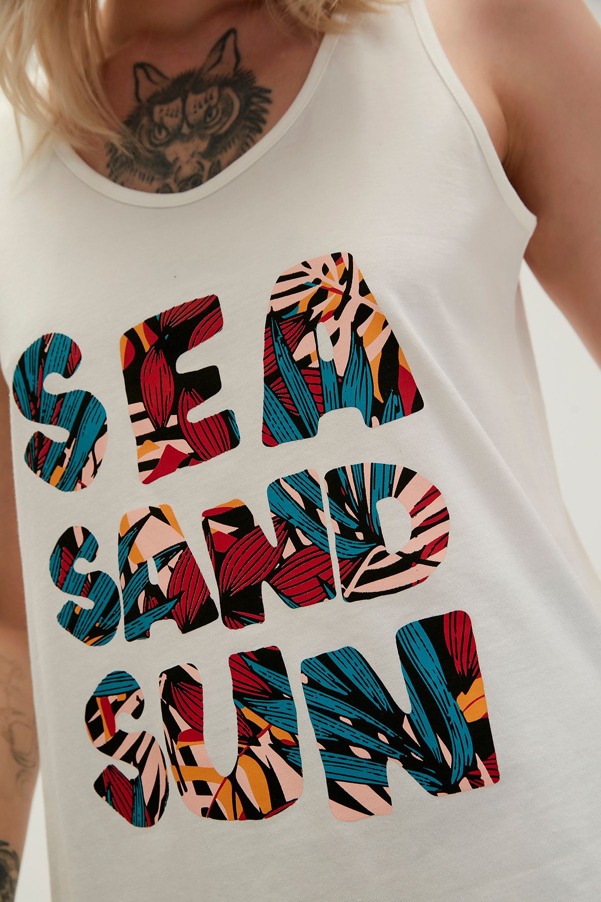 Kadın Sea Sand Sun Tank-top - Kırık Beyaz