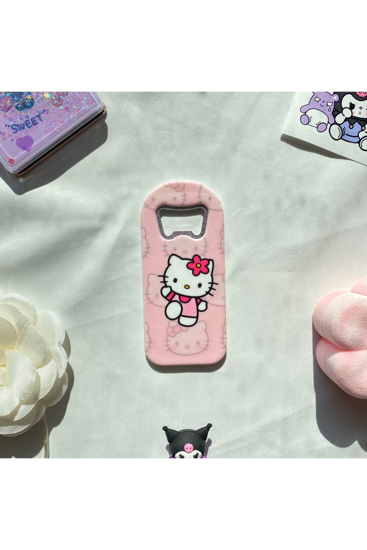 Wisevelya Pink Kitty MagnetliKapak Açacağı