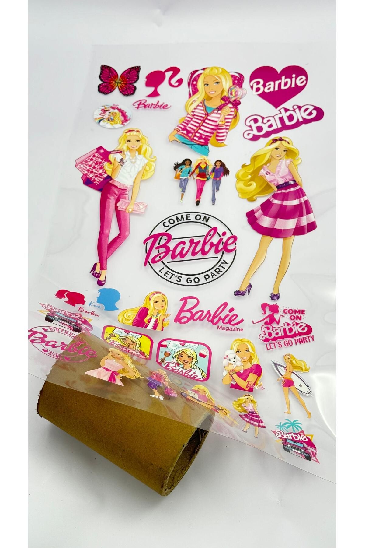 barbie sticker etiket seti