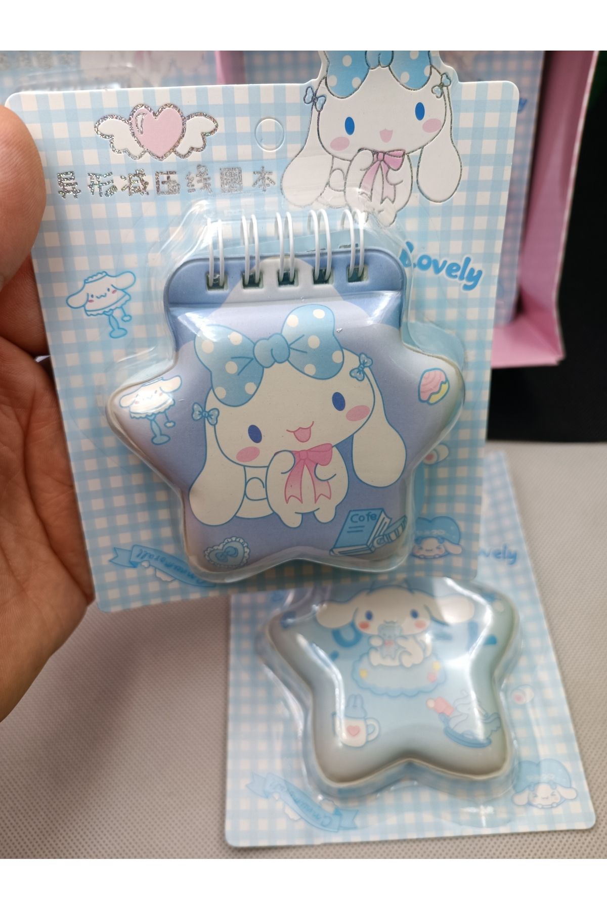 sanrio cinnamoroll yumuşak kapaklı mini no defteri hediyelik sticker defter 1adet