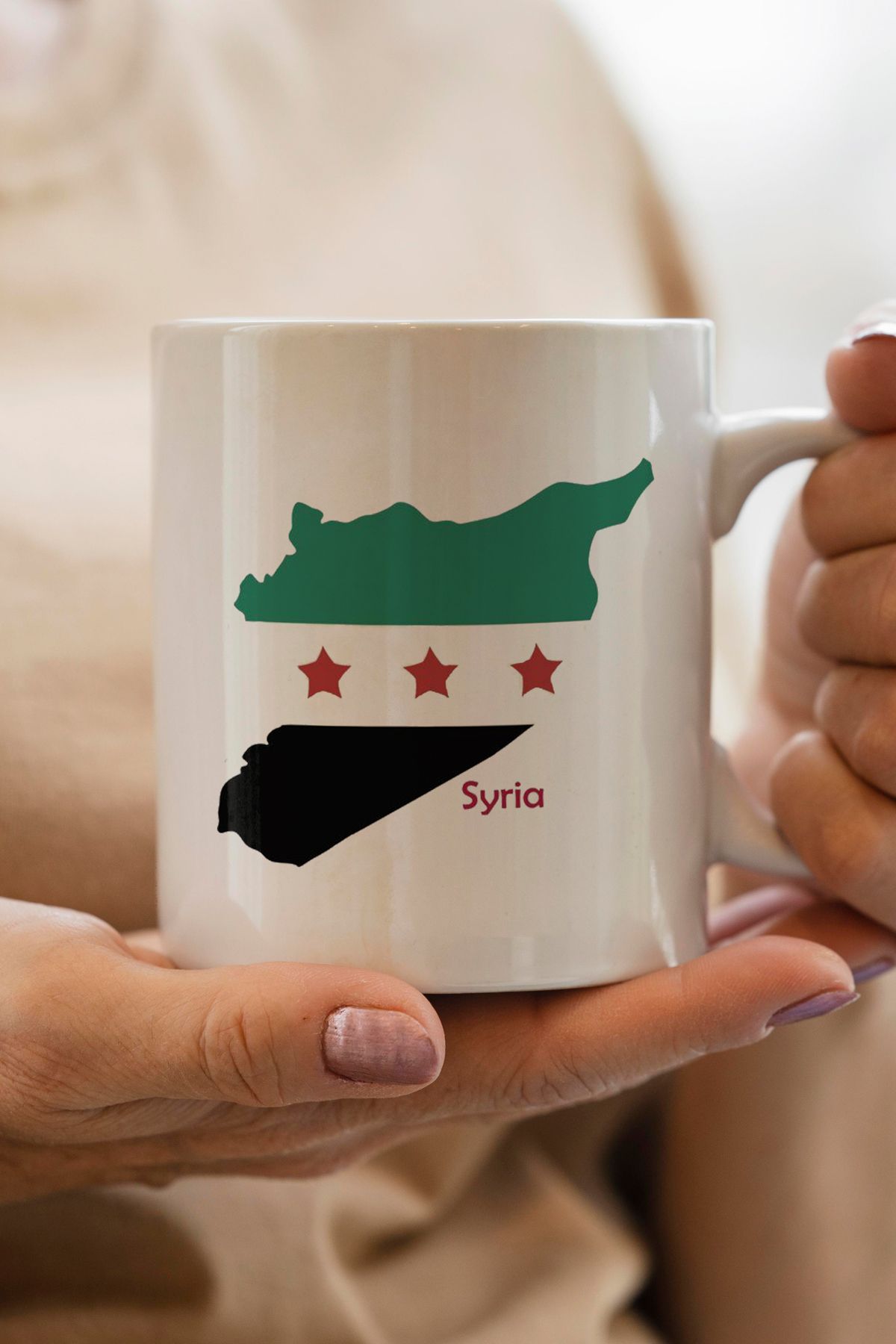 South Steel Syria- SuriyeBayrağı Harita Baskı...