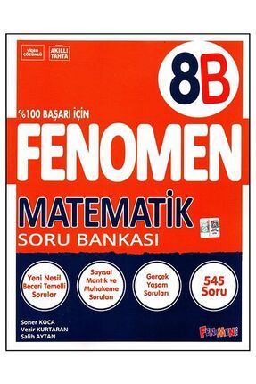 Fenomen 8. Sınıf Lgs Matematik Soru Bankası (B) 2025 Güncel Baskı Image 0