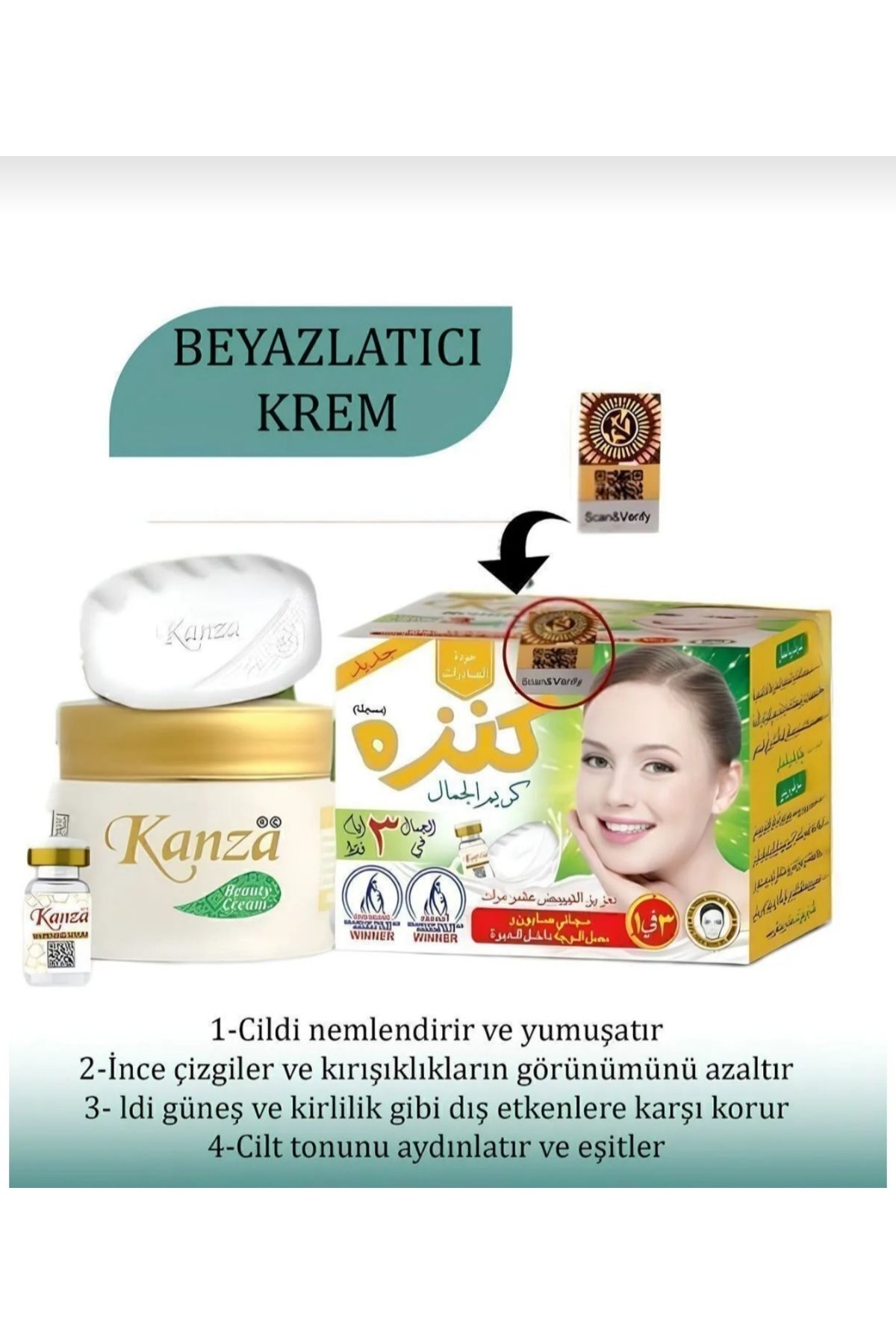 Nofella Kanza CiltBeyazlatıcı, Krem, Sabun ve...