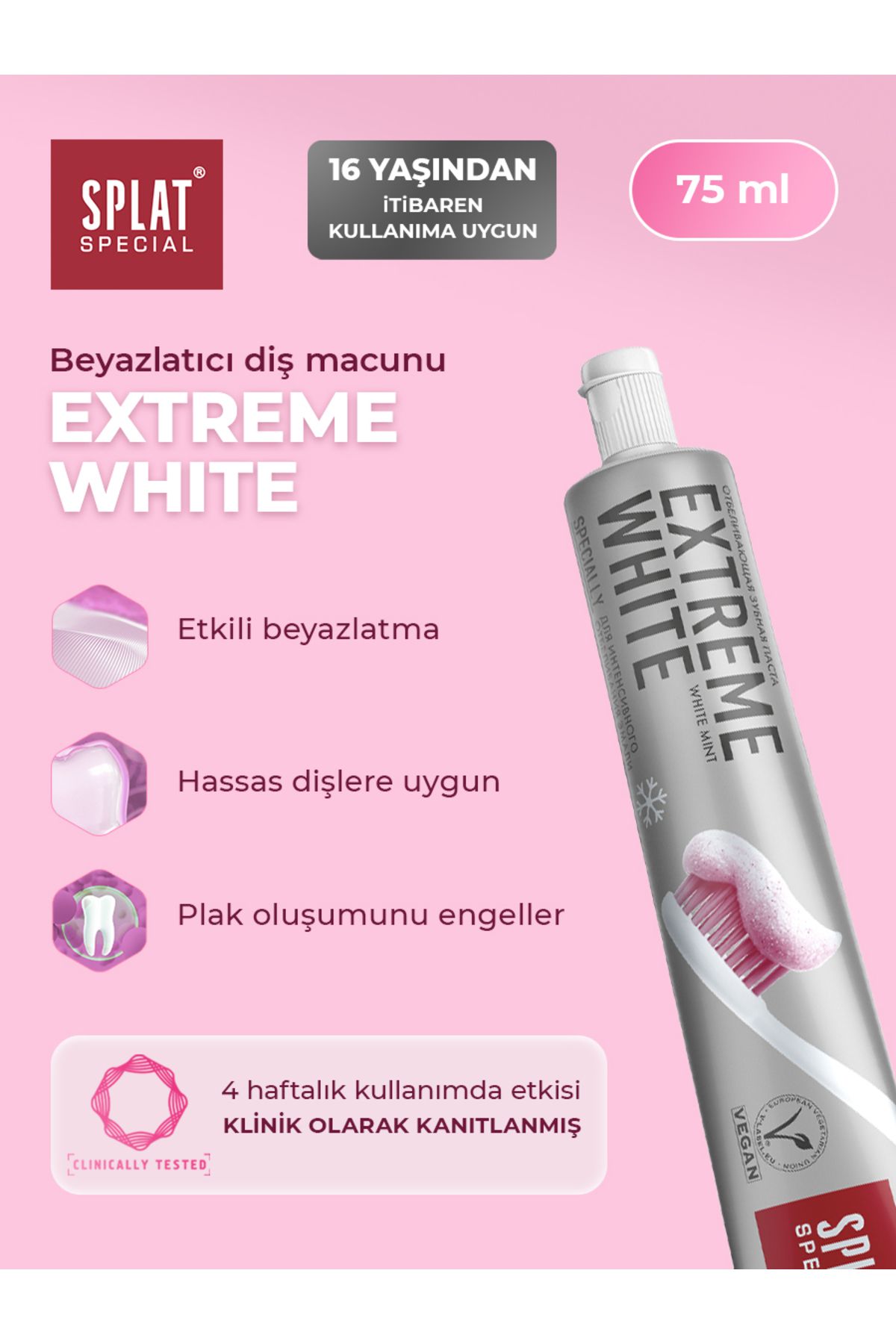 Extreme Whıte Diş Macunu 2 Ton Beyazlatıcı Papaya Özlü