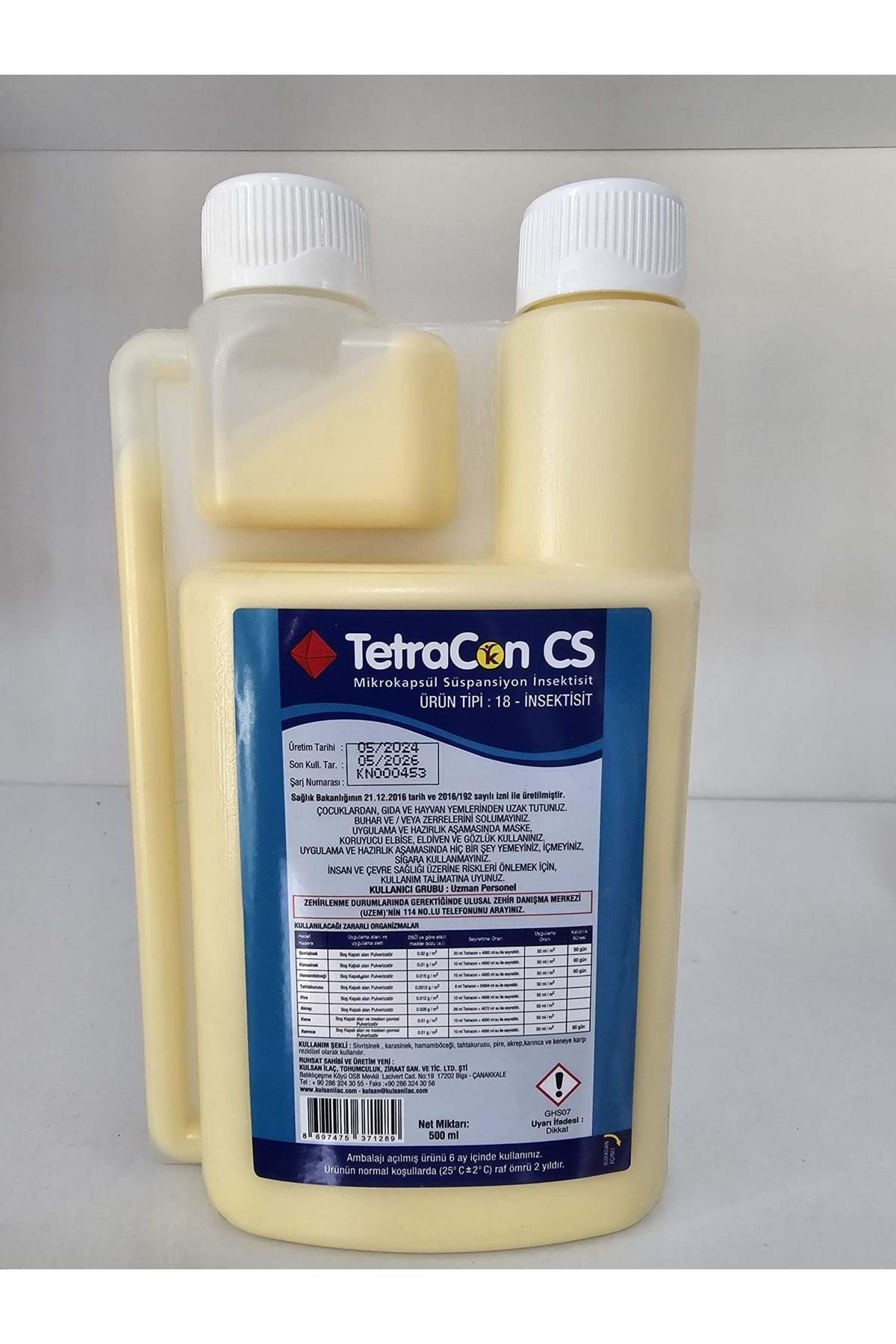 Tetracon Cs Mikrokapsül Süspansiyon Haşere Ilacı| 500 ml