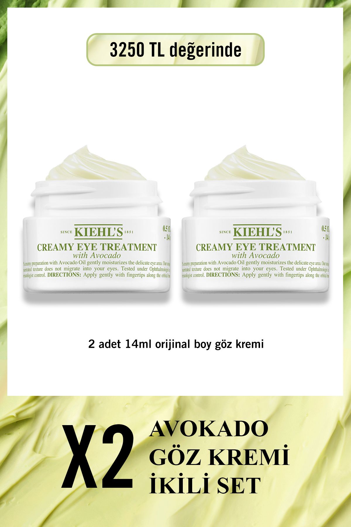 Kiehl'sAvokado Göz Kremi NemIkilisi Seti Set