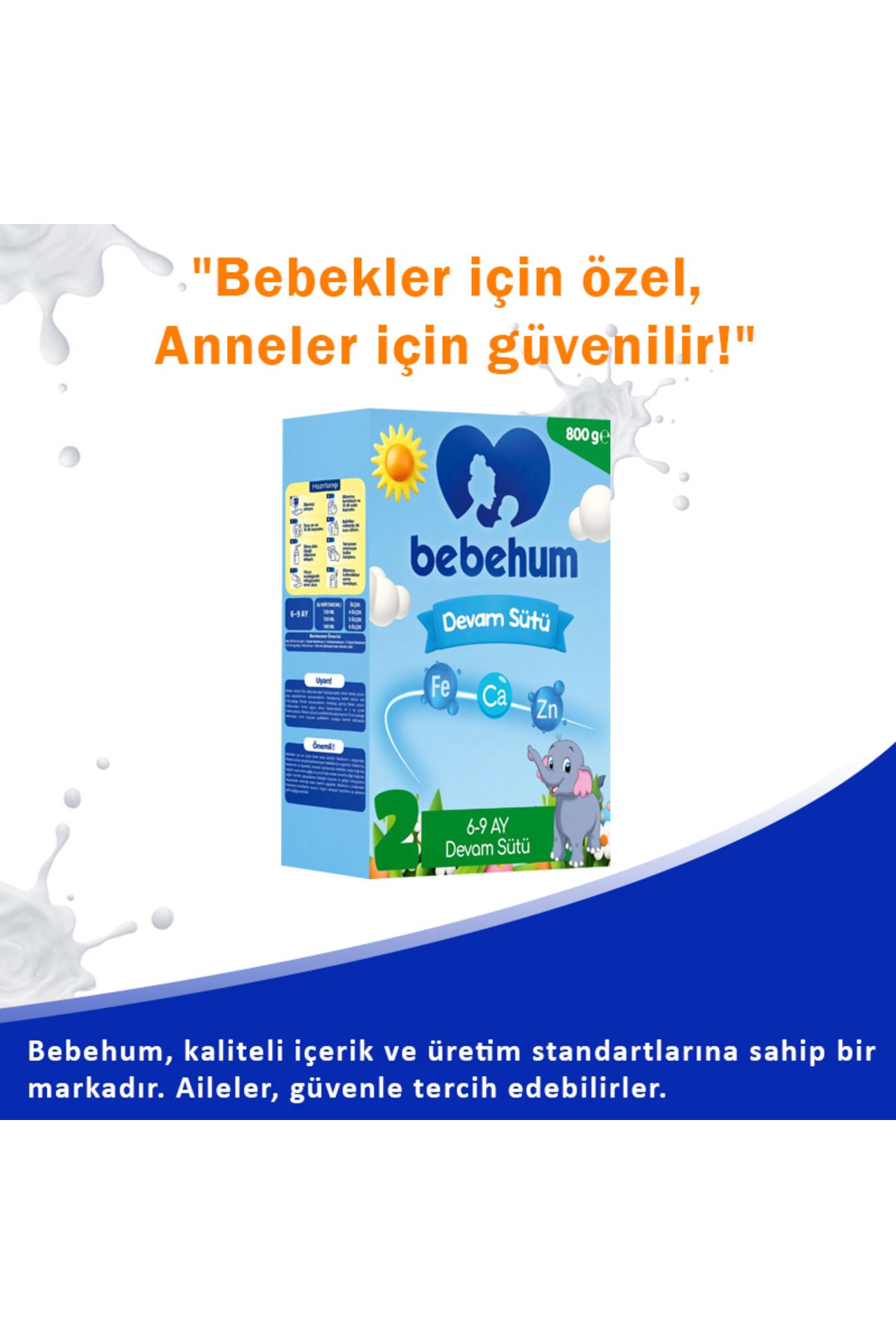 Bebehum 2 Devam Sütü 800 Gr 6-9 Ay