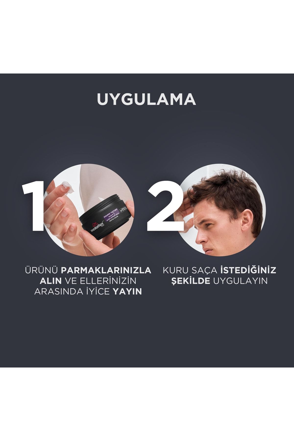 Wellaflex Men Dynamic Texture Dinamik Doku Mat Paste Ultra Strong Hold - 75 ml