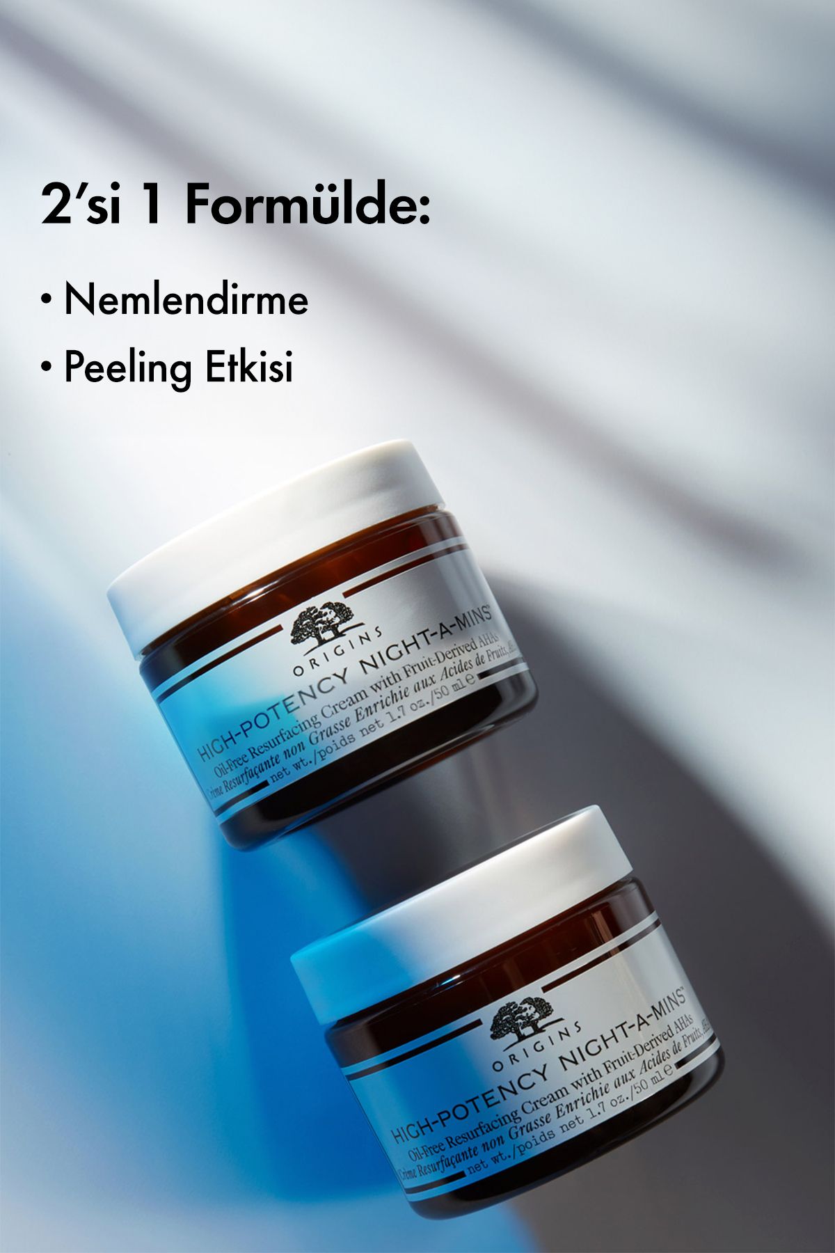 High-potency Night-a-mins™ Meyve Özlü Aha Içeren Peeling Etkili Yağsız Krem 50 ml