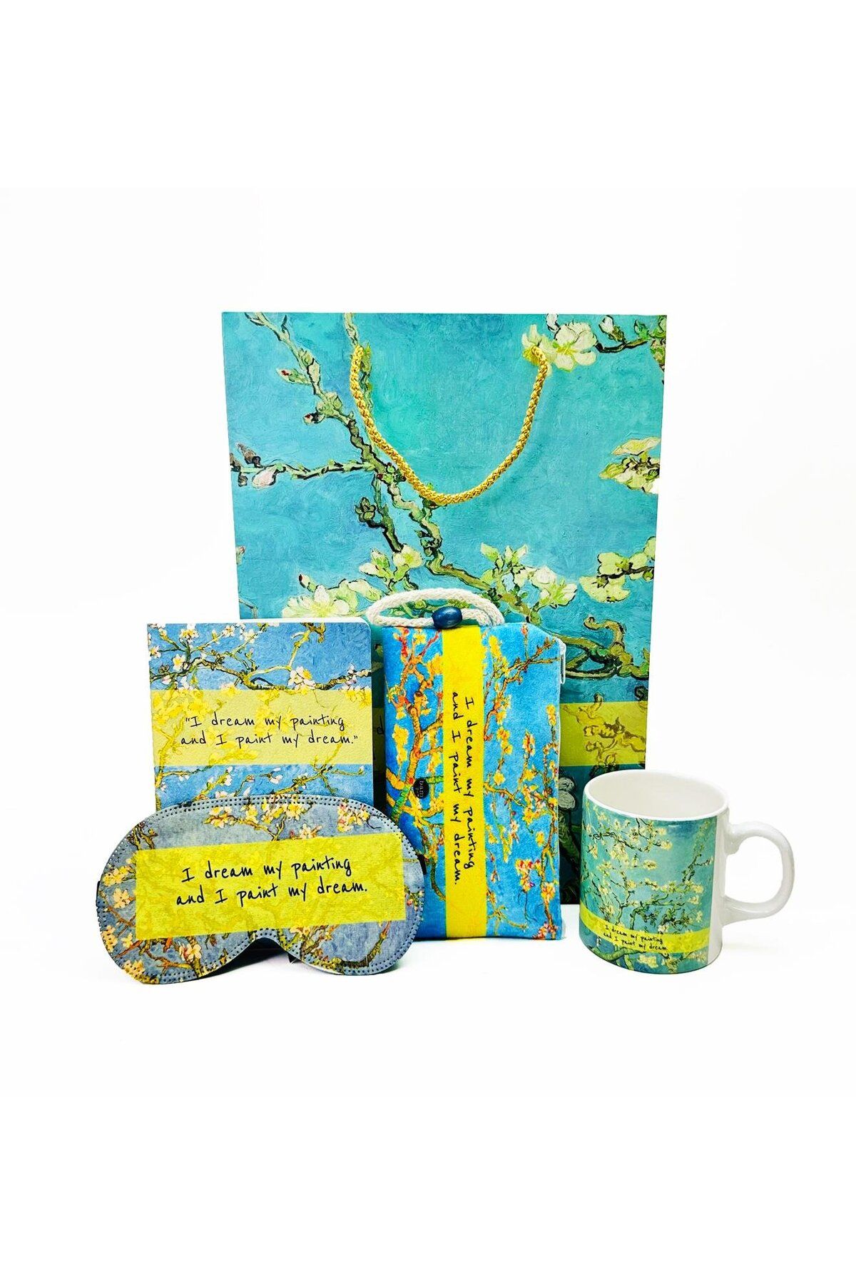 Gift Moda Van Gogh BademÇiçeği Tasarımlı Kart...