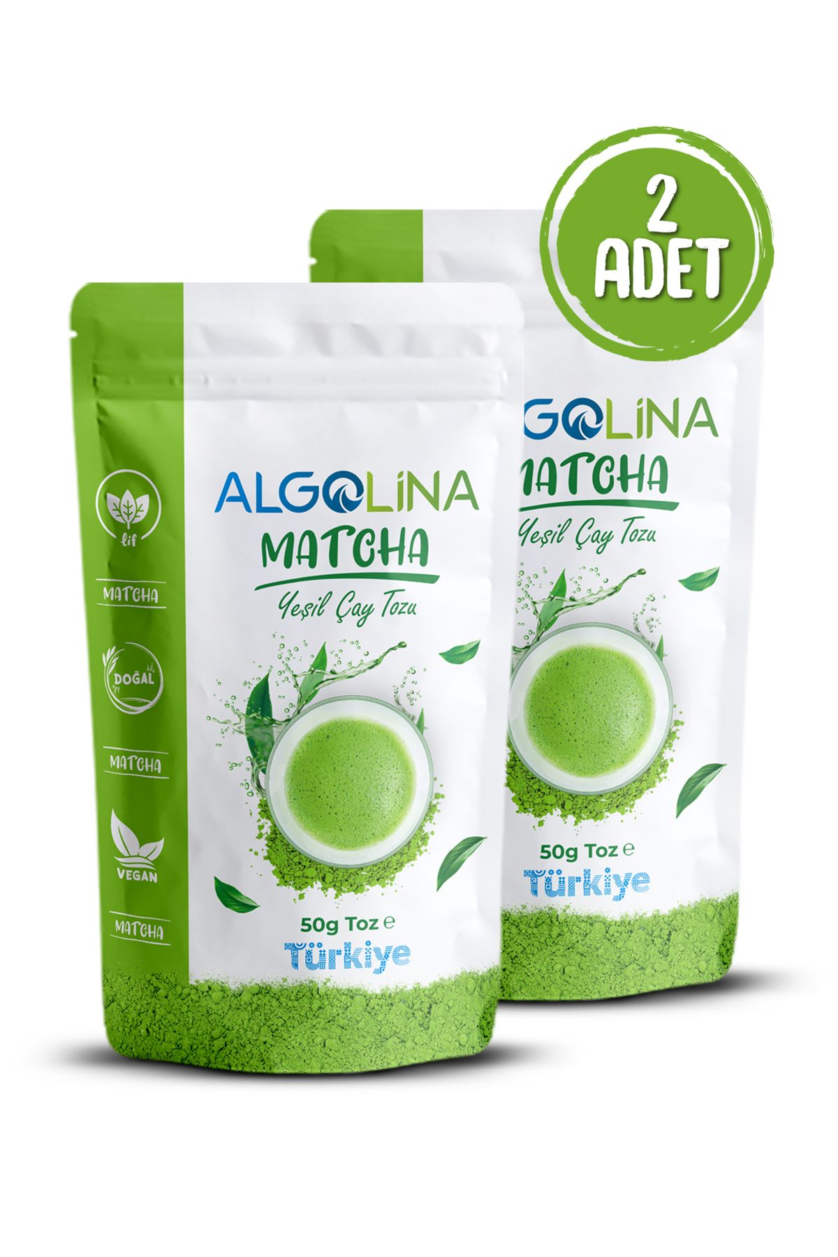 Algolina Matcha Tozu 50 gr -Matcha Çayı (2 AD...