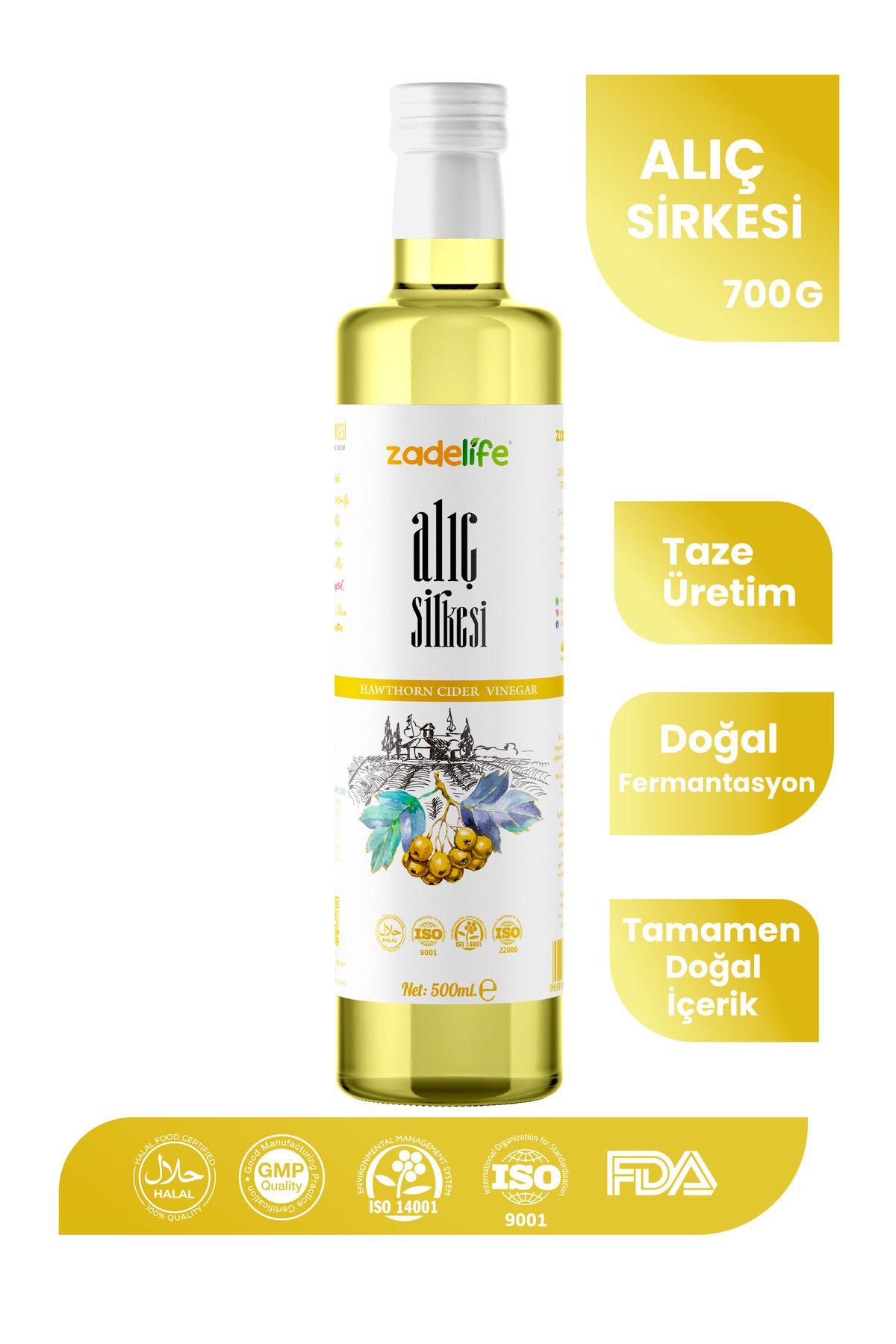 zadelifeAlıç Sirkesi 500 ml